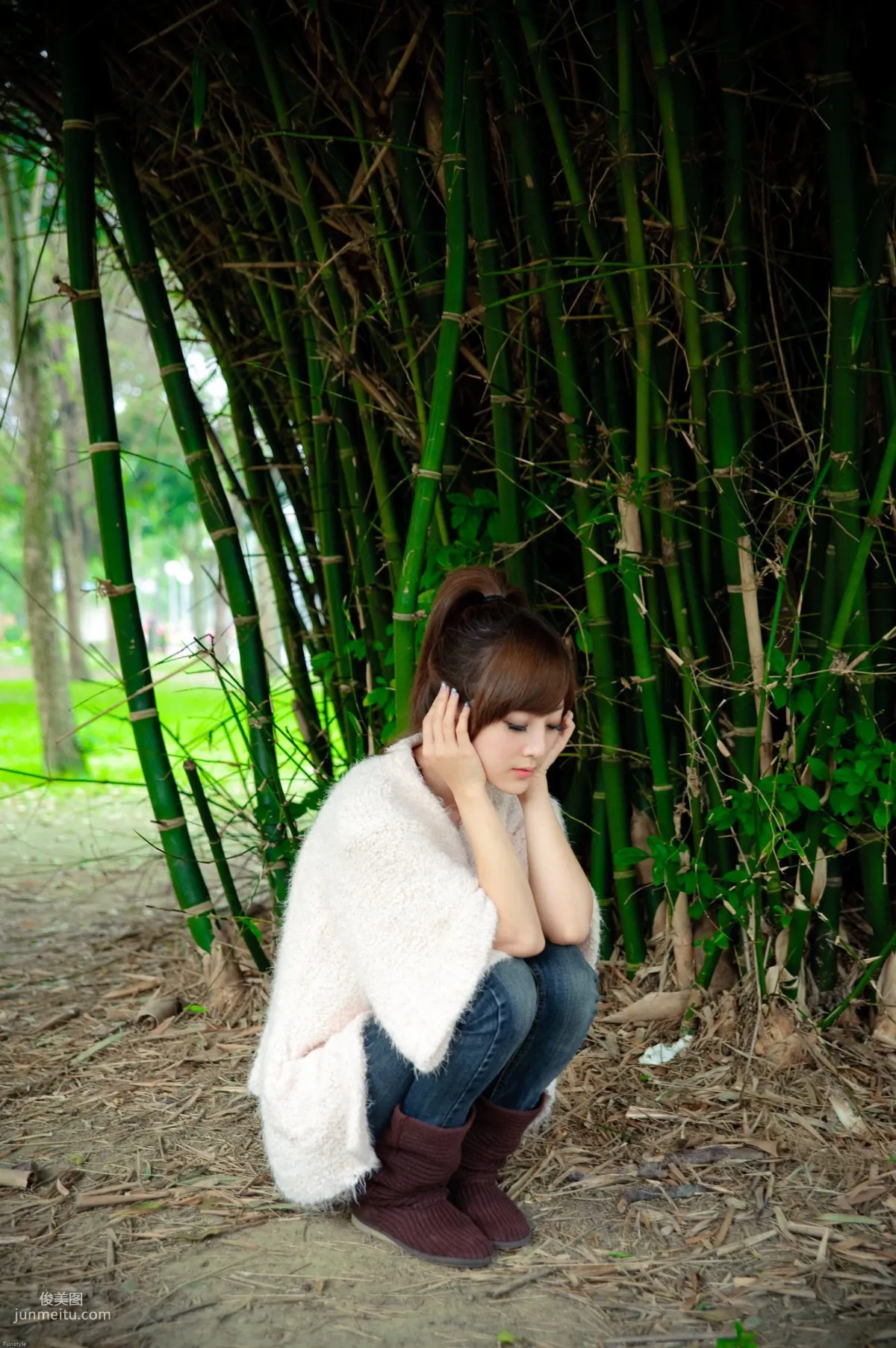 Guo Zi MM/Zhang Kaijie, Sisi South Village + Daan Forest Park Outdoor Shoot Photo Set photo 34
