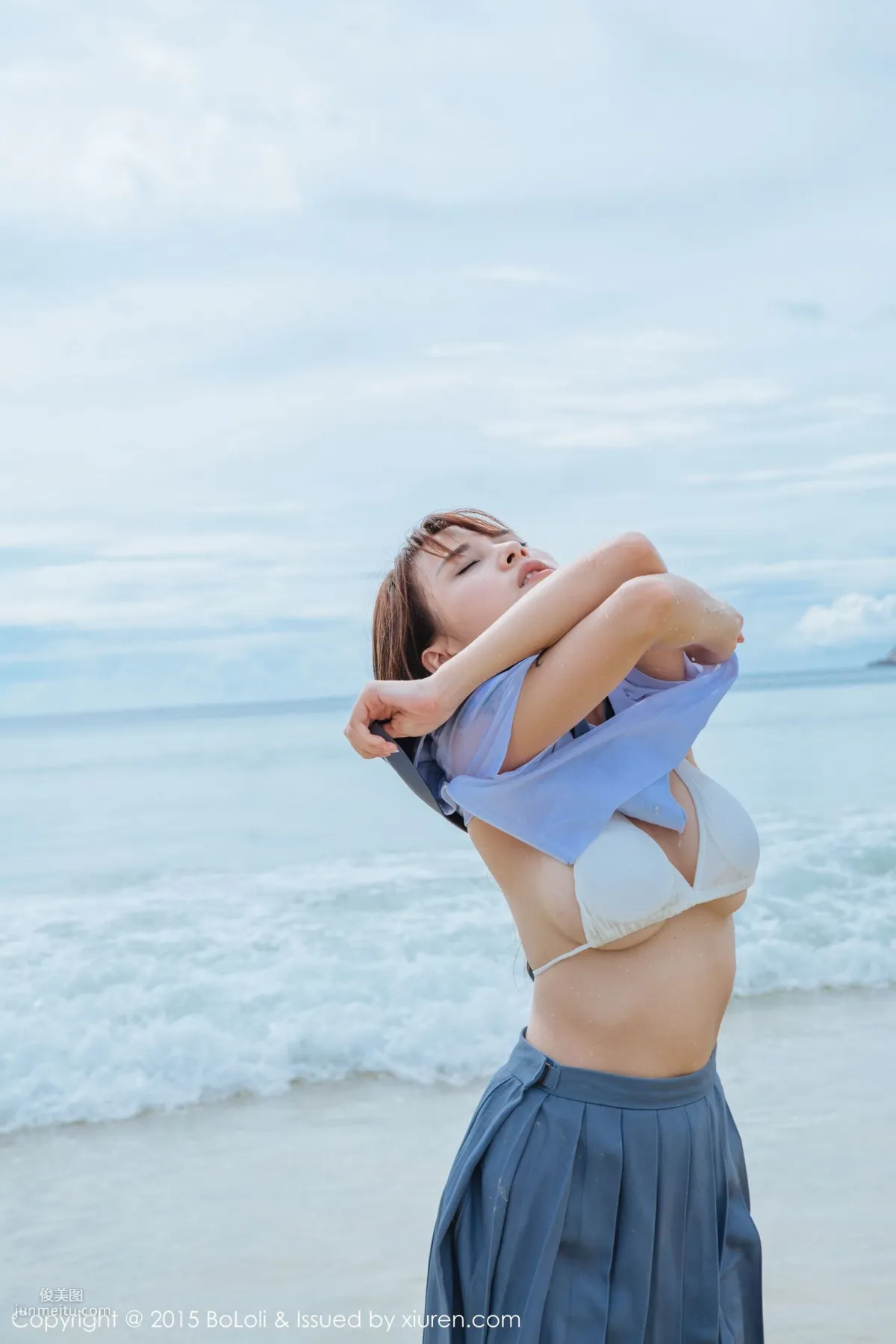 Xia Meijiang, Phuket Travel Shoot, Sexy Chef Plus Seaside Sailor Outfit [Boluoshe] Vol.077 Photo Set photo 36