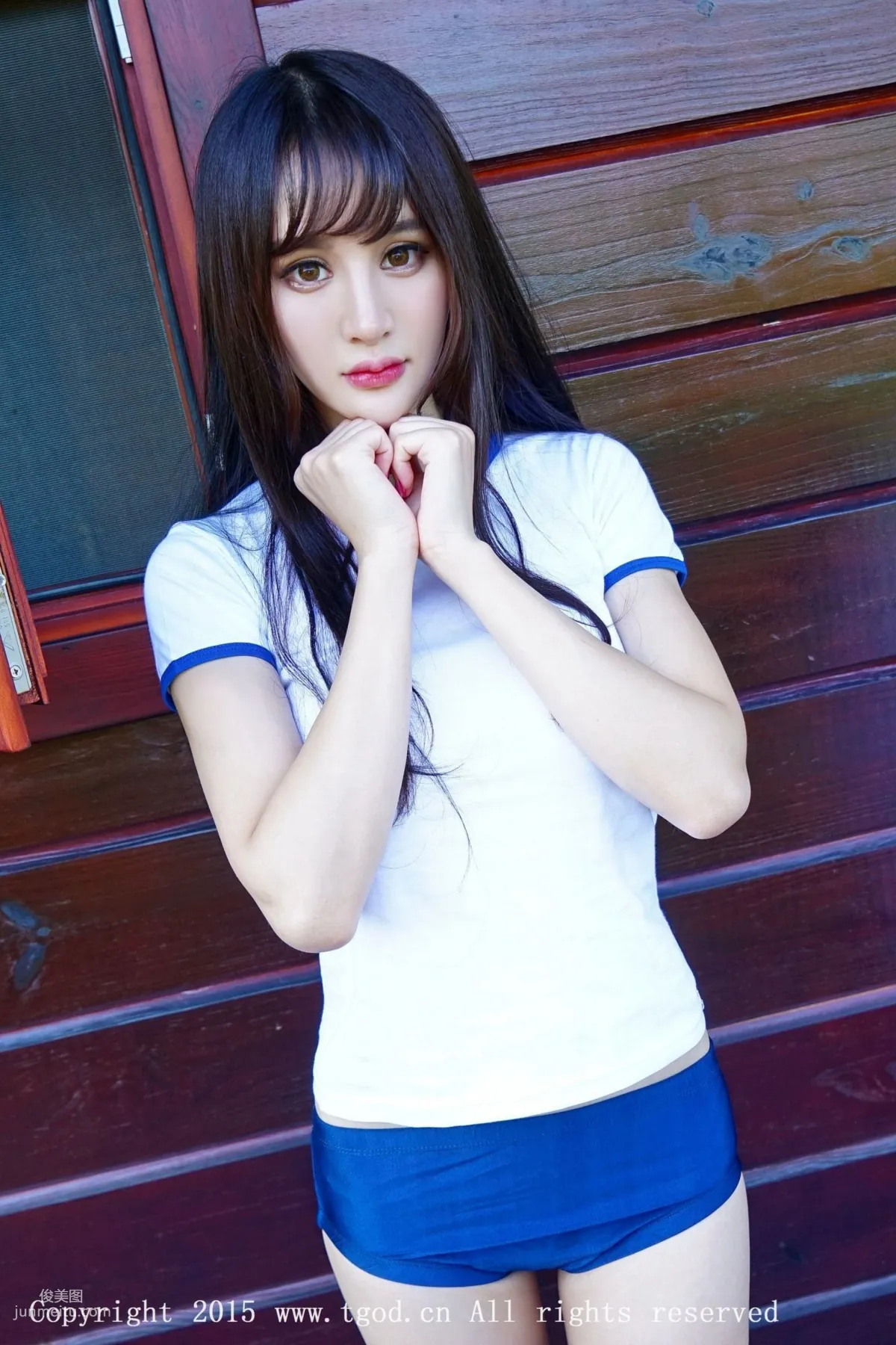 Cheryl Qingshu Yunman Travel Shoot Sportswear Beautiful Girl, Sexy Lace Series [TGOD] Photo Set photo 8