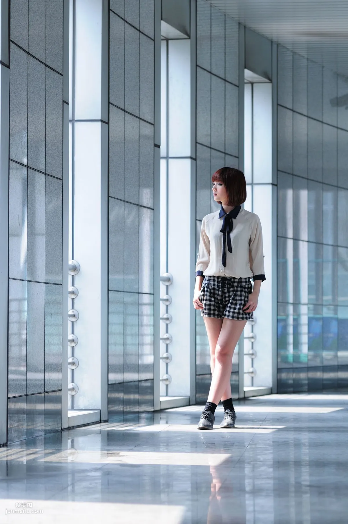 Short-Haired Beauty Xiaozhu patty, 2 Sets of Fresh Street Snap Photo Set photo 25