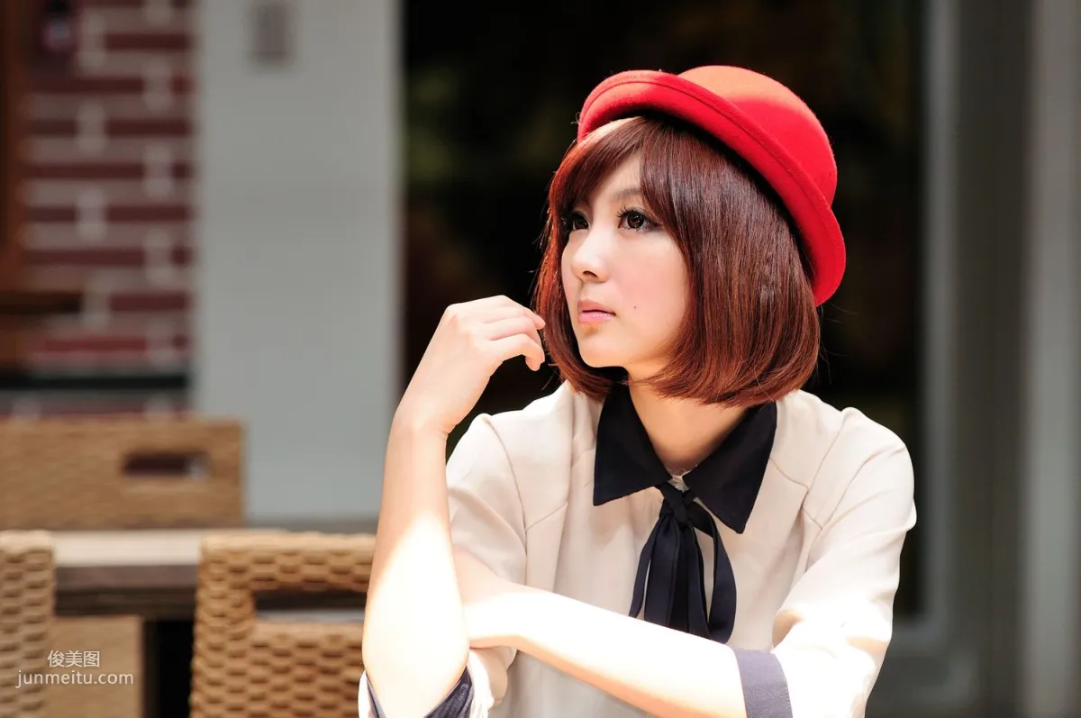 Short-Haired Beauty Xiaozhu patty, 2 Sets of Fresh Street Snap Photo Set photo 32