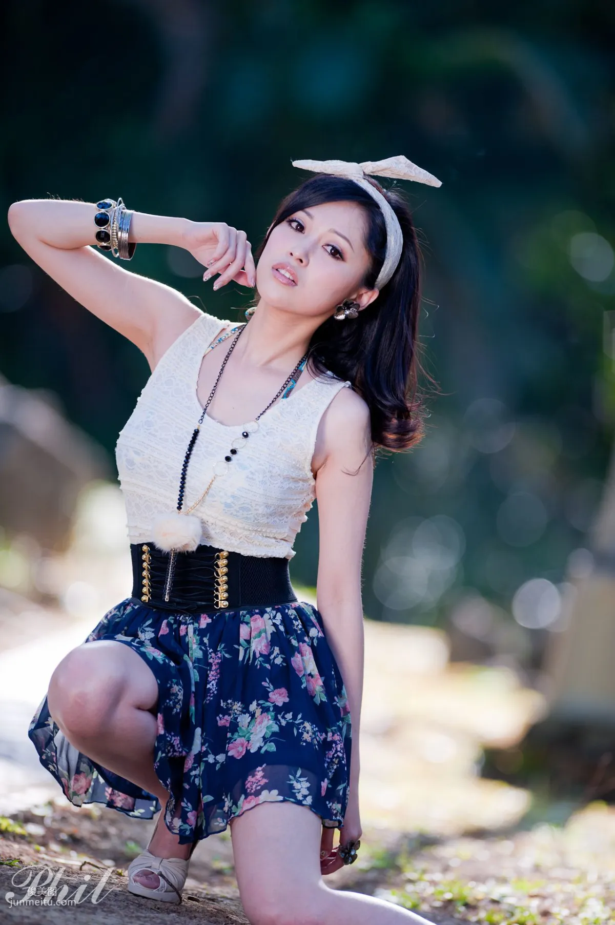 Beautyleg Leg Model Avy Dress Park Outdoor Shoot Photo Set photo 43