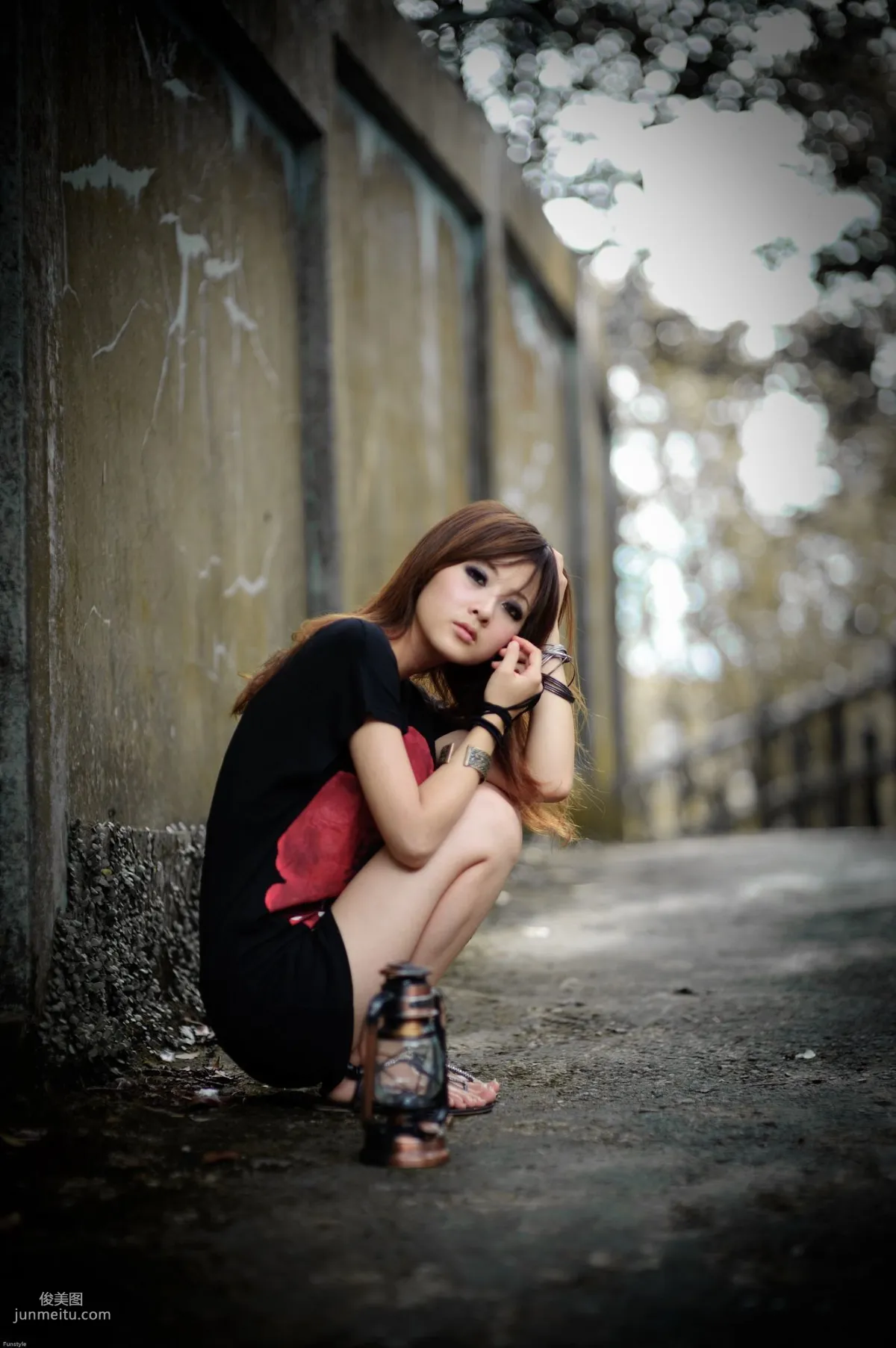 Guo Zi MM/Mikako White Waltz + Black Obsession Outdoor Photo Set photo 76