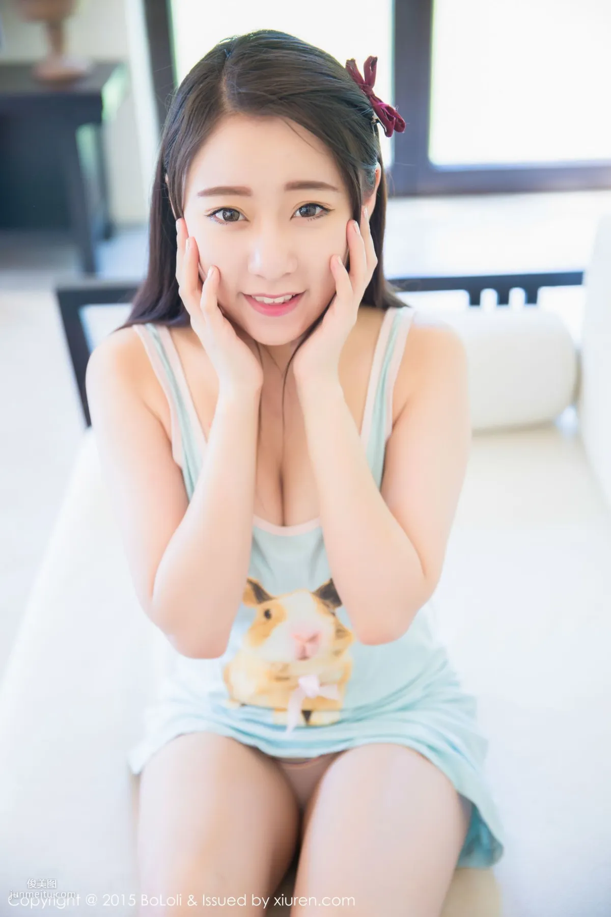 Duo Bi Sanya Travel Shoot Sexy Lingerie + Black Stockings Series [Boluoshe] Vol.019 Photo Set photo 2