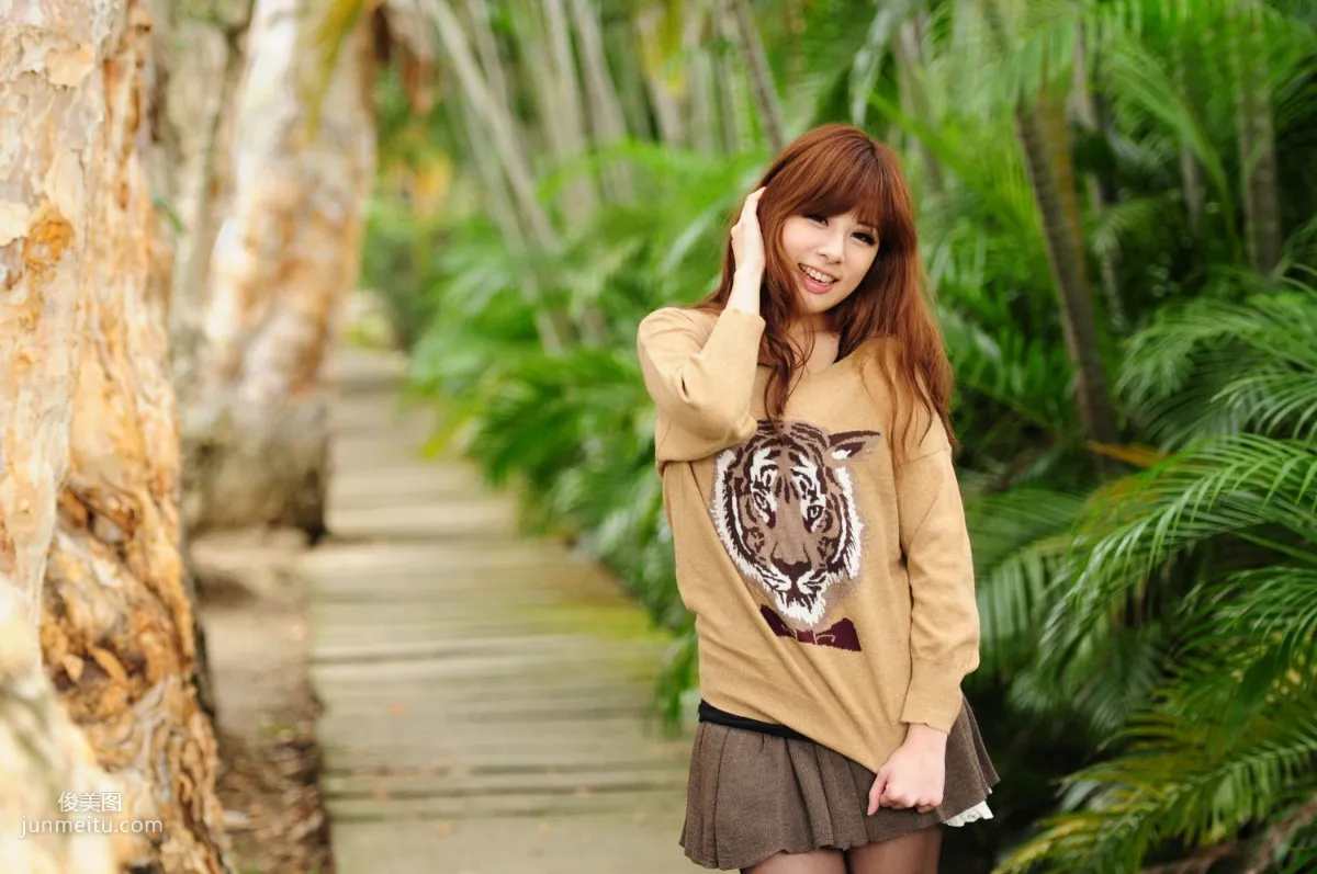 Taiwan Beauty Xiao Mi Kate su, Fresh Outdoor Shoot Photo Collection photo 49
