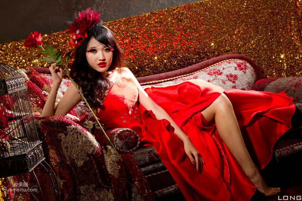 陈玮廷/腿模Jill《婚紗之紅》写真集6