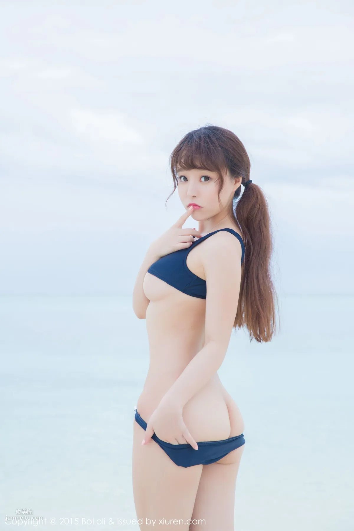 Liu Youqi Sevenbaby, Maldives Travel Shoot, Bikini + School Swimsuit [Boluoshe] Vol.044 Photo Set photo 28