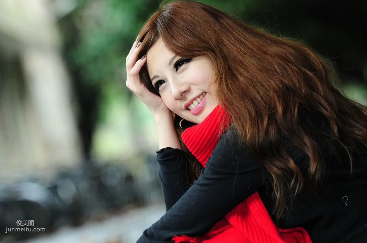 Taiwan Beauty Xiao Mi Kate su, Fresh Outdoor Shoot Photo Collection photo 13