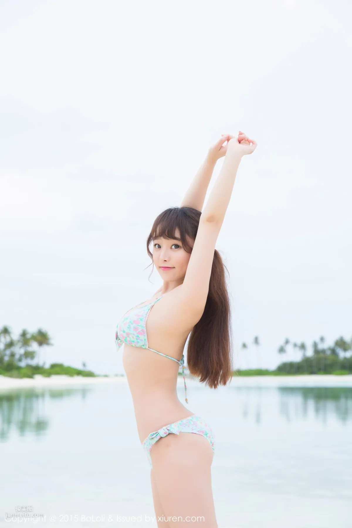 Liu Youqi Sevenbaby, Maldives Travel Shoot, Bikini + School Swimsuit [Boluoshe] Vol.044 Photo Set photo 1