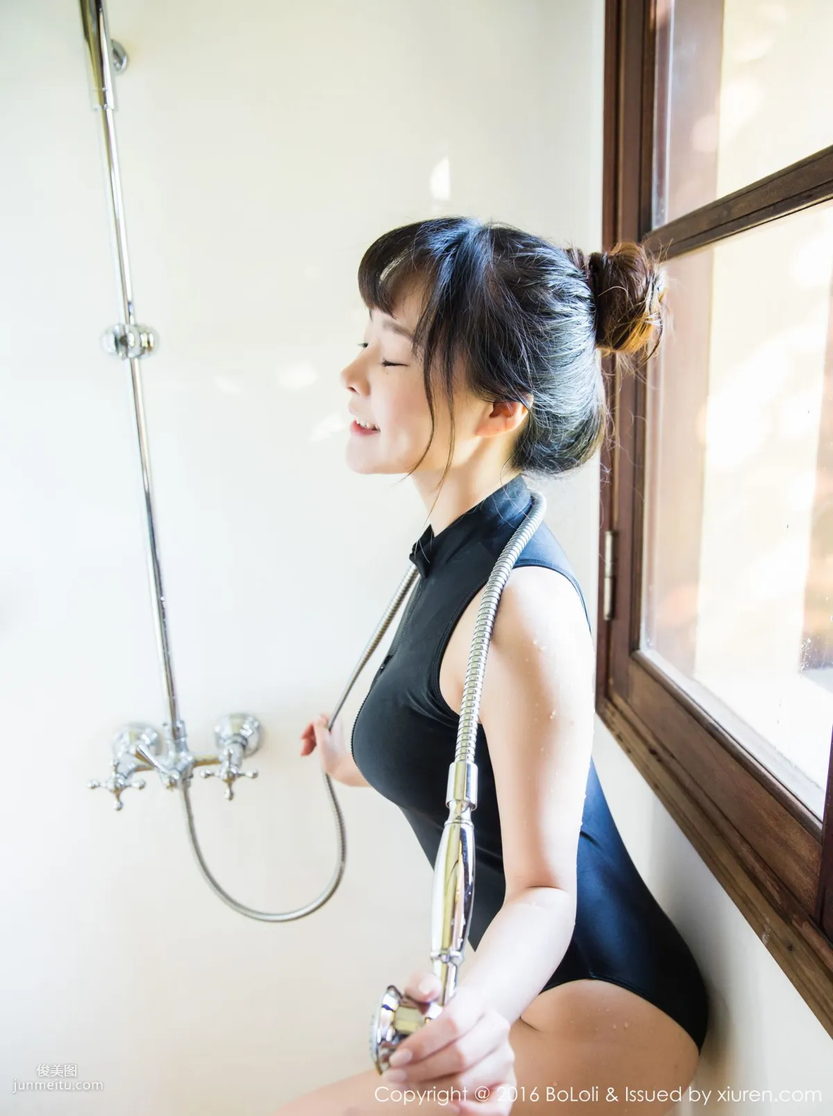 Liu Youqi Sevenbaby "Vietnam Da Lat Travel Shoot" School Swimsuit + Square Swimsuit [Boluoshe] Vol.087 Photo Set photo 12