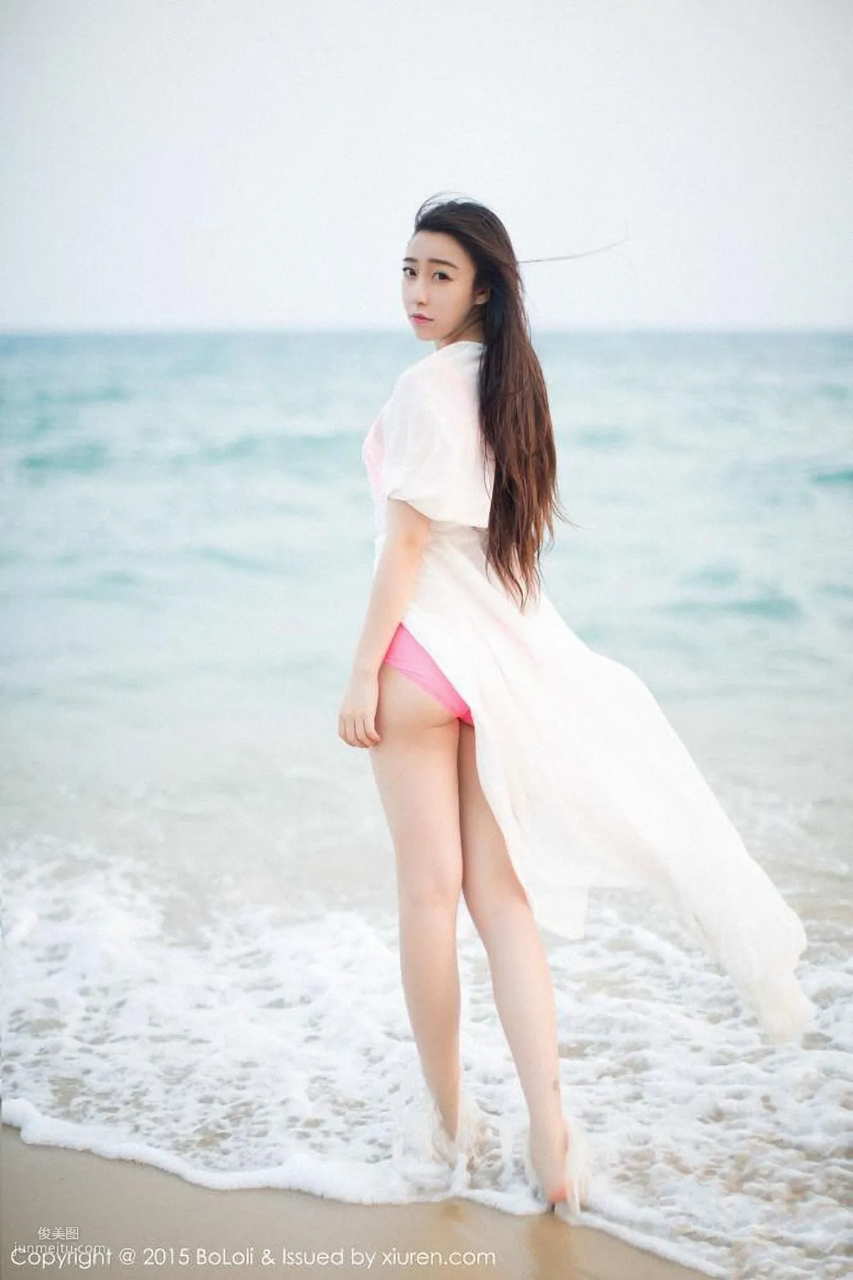 Duo Bi dobby Fresh and Light School Swimsuit + Swimwear [Boluoshe] Vol.022 Photo Set photo 39