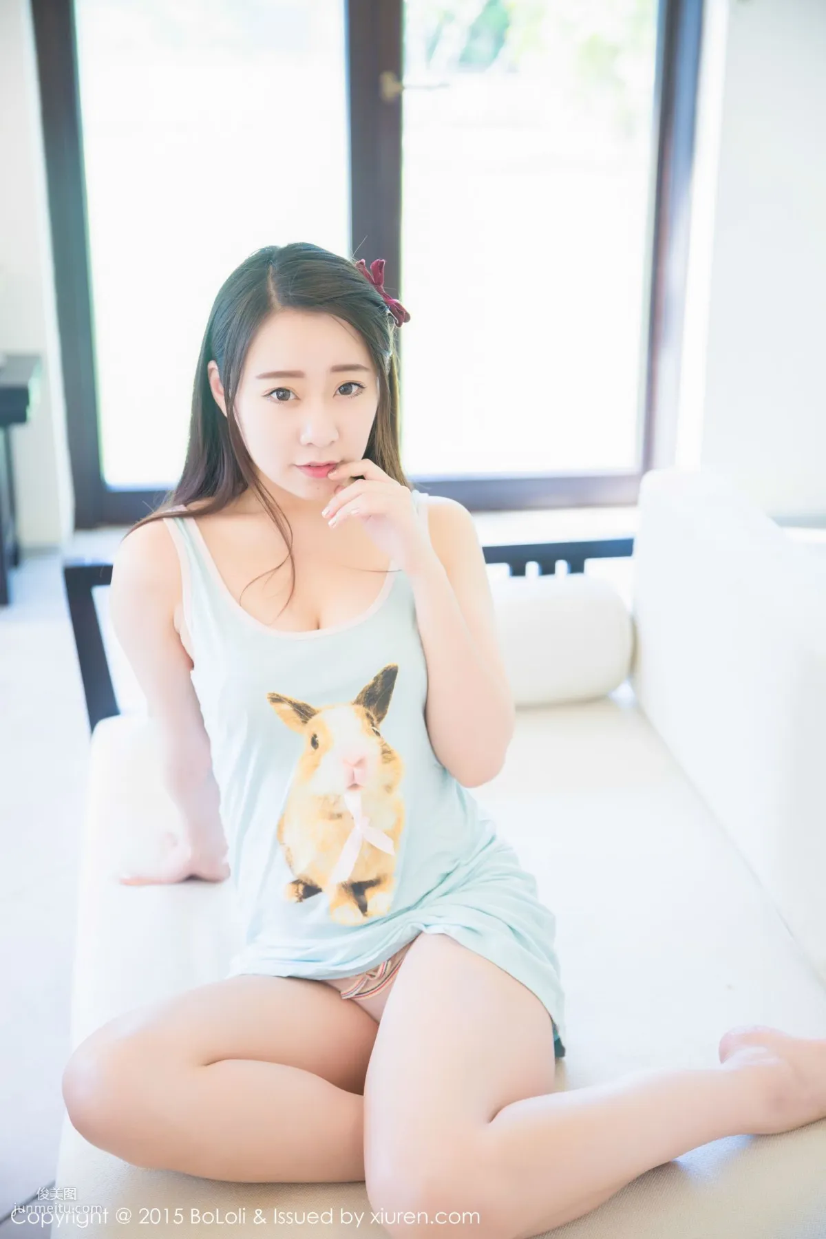 Duo Bi Sanya Travel Shoot Sexy Lingerie + Black Stockings Series [Boluoshe] Vol.019 Photo Set photo 4