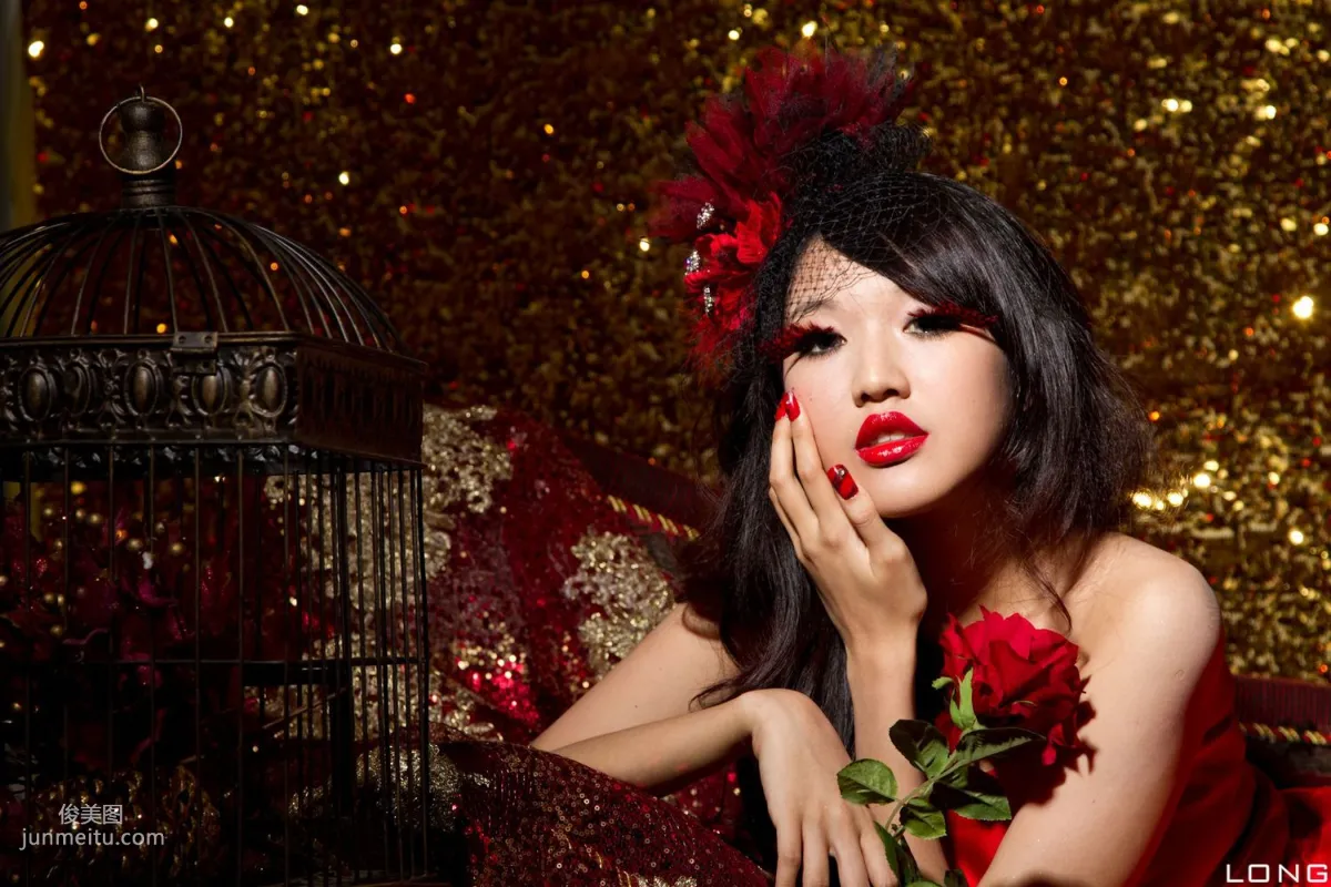 陈玮廷/腿模Jill《婚紗之紅》写真集12