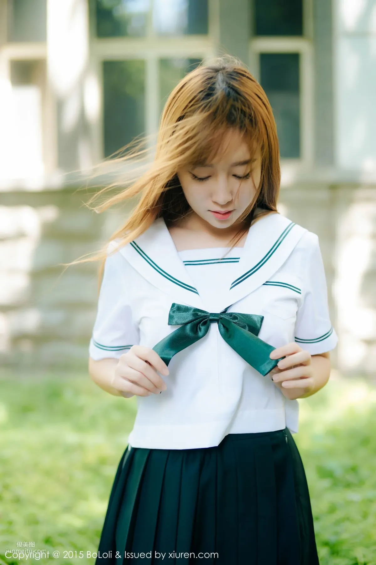 Wang Yuchun, JK Uniform [Boluoshe] Vol.035 Photo Set photo 60