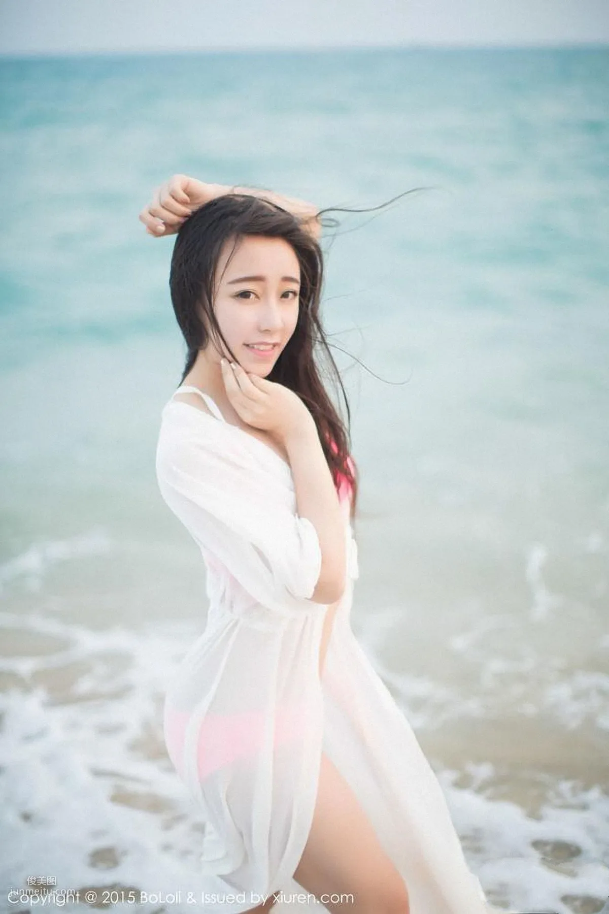 Duo Bi dobby Fresh and Light School Swimsuit + Swimwear [Boluoshe] Vol.022 Photo Set photo 43