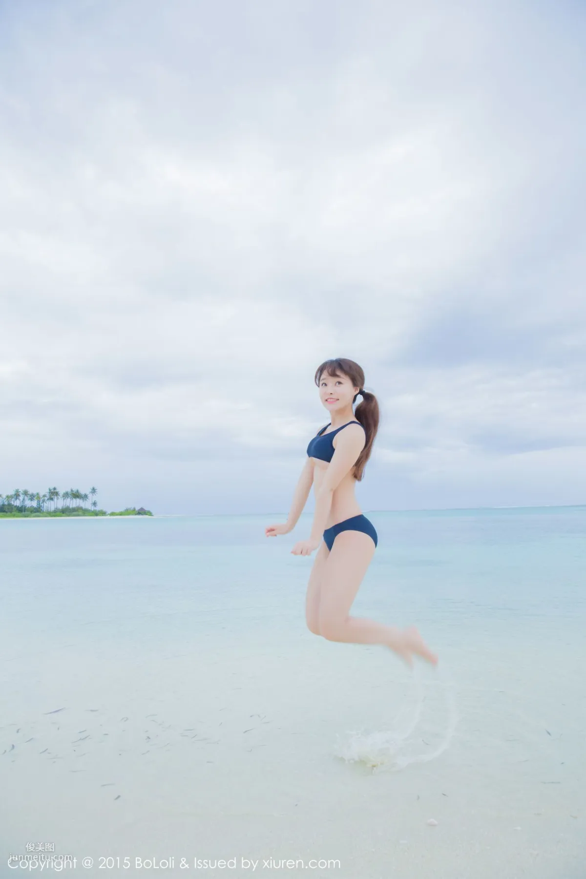 Liu Youqi Sevenbaby, Maldives Travel Shoot, Bikini + School Swimsuit [Boluoshe] Vol.044 Photo Set photo 48