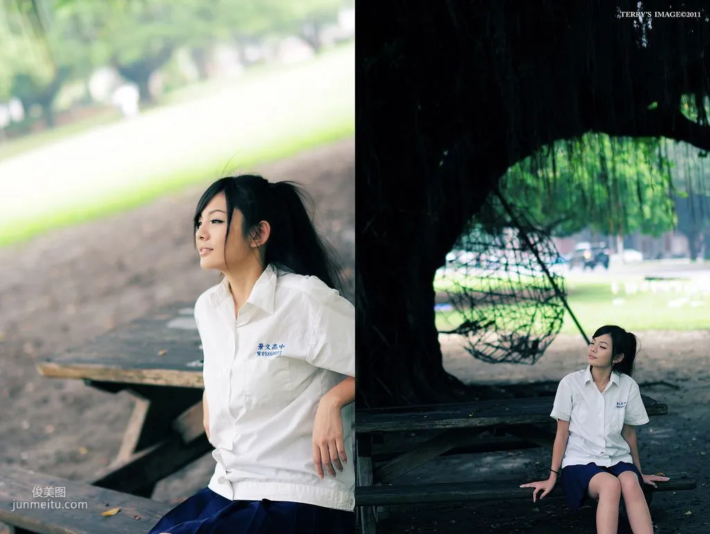 Taiwan Beauty Tuna/Xu Weiyin Little Fresh and Beautiful Outdoor Shoot Photos Collection photo 3