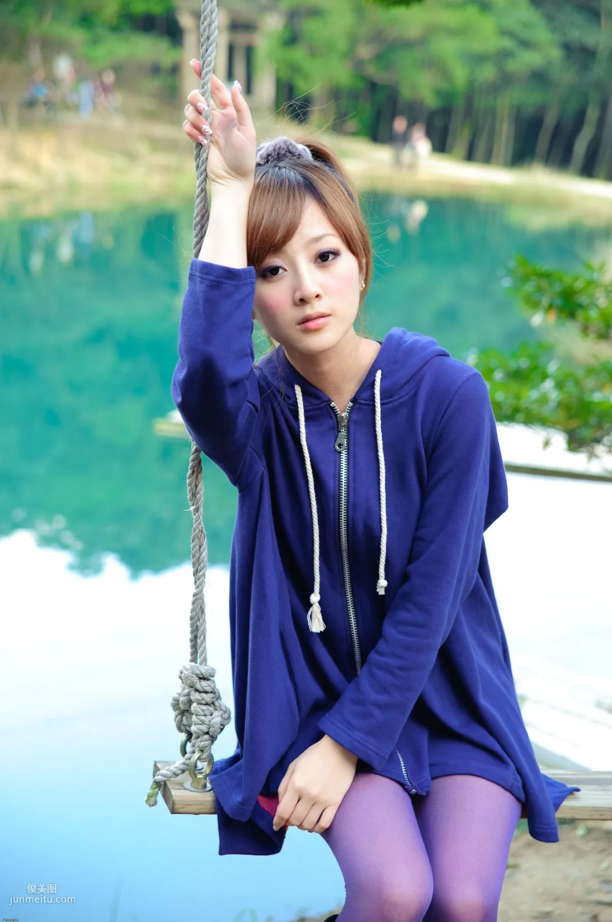 Taiwan Goddess Guozi MM Xinshan Menghu Outdoor Shoot Photo Set photo 25