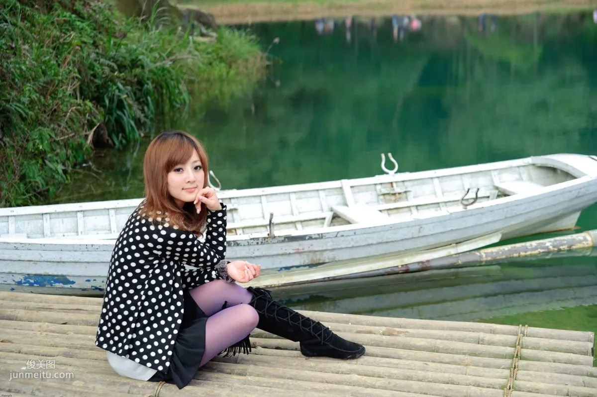 Taiwan Goddess Guozi MM Xinshan Menghu Outdoor Shoot Photo Set photo 17