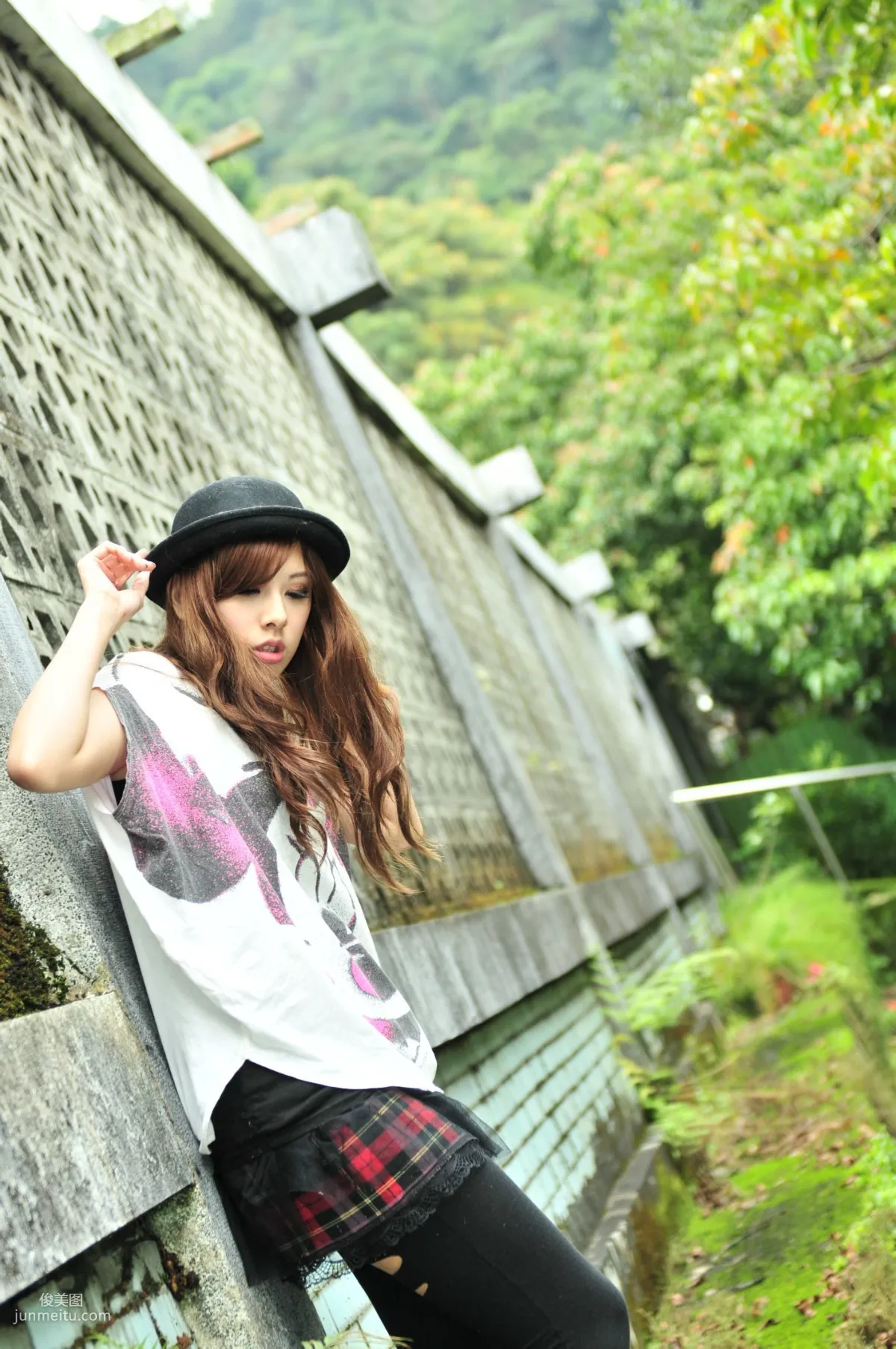 Taiwan Beauty Xiao Mi Kate su, Fresh Outdoor Shoot Photo Collection photo 31