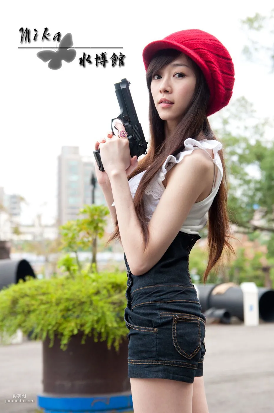 Taiwan Pure Beauty Mika Water Museum Street Snap Photo Set photo 8