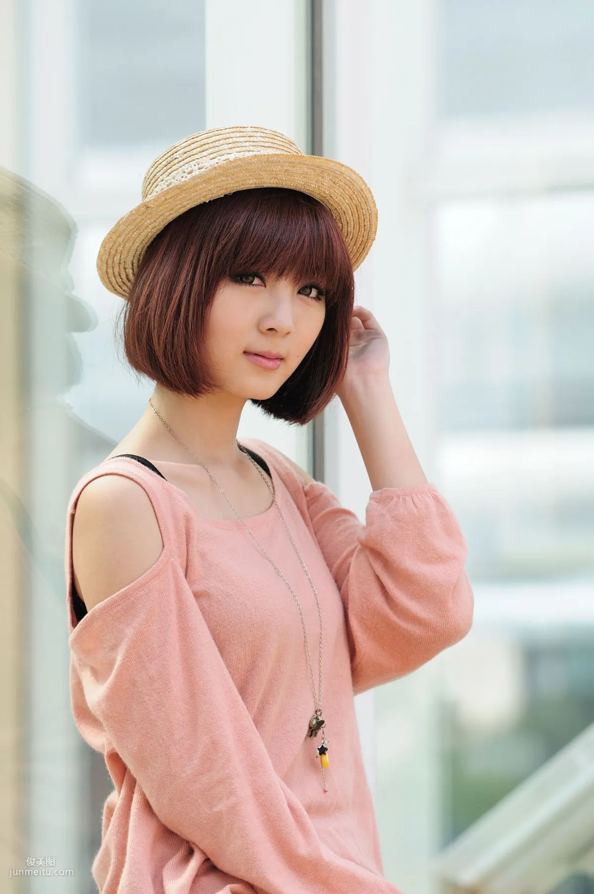 Short-Haired Beauty Xiaozhu patty, 2 Sets of Fresh Street Snap Photo Set photo 10