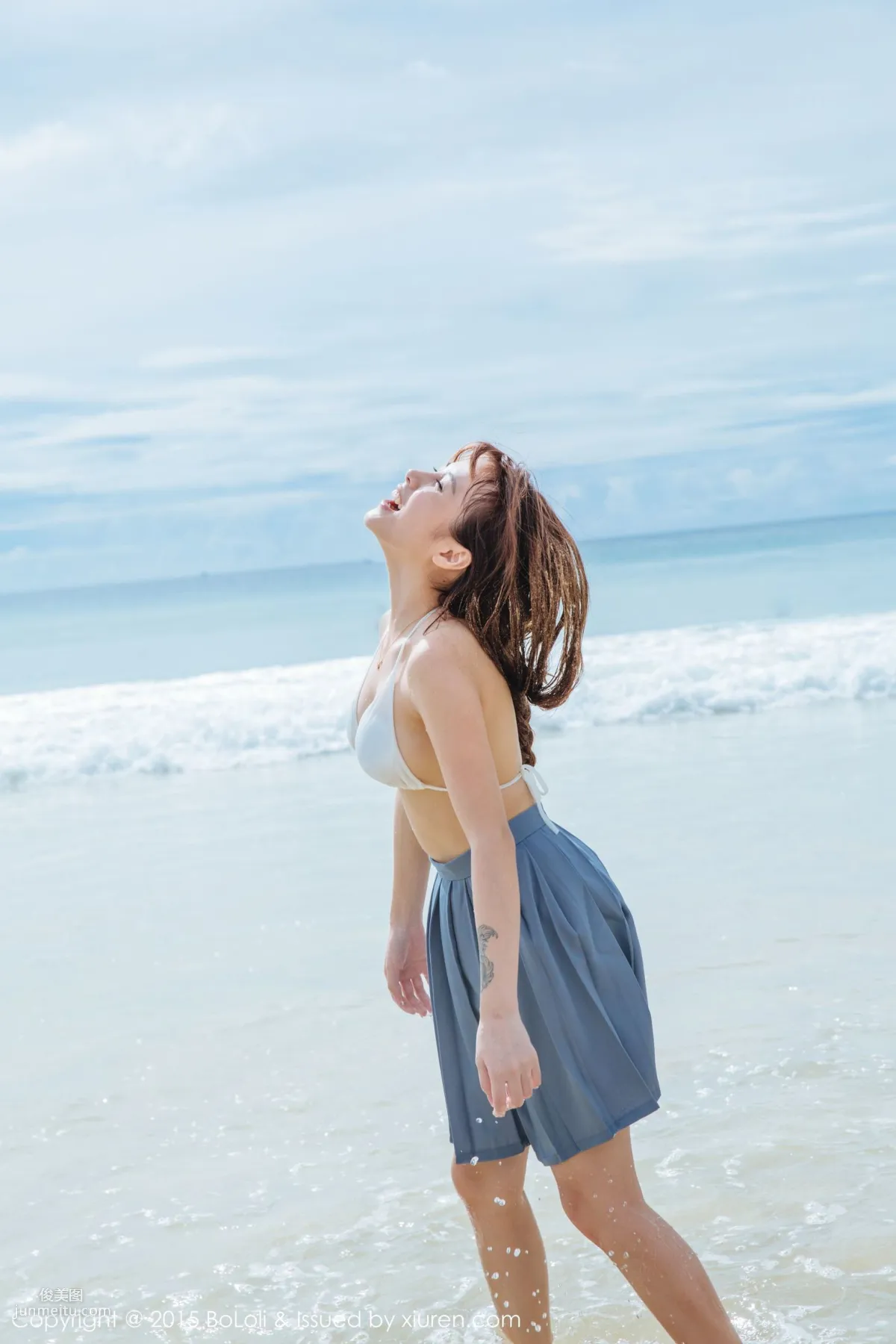 Xia Meijiang, Phuket Travel Shoot, Sexy Chef Plus Seaside Sailor Outfit [Boluoshe] Vol.077 Photo Set photo 40