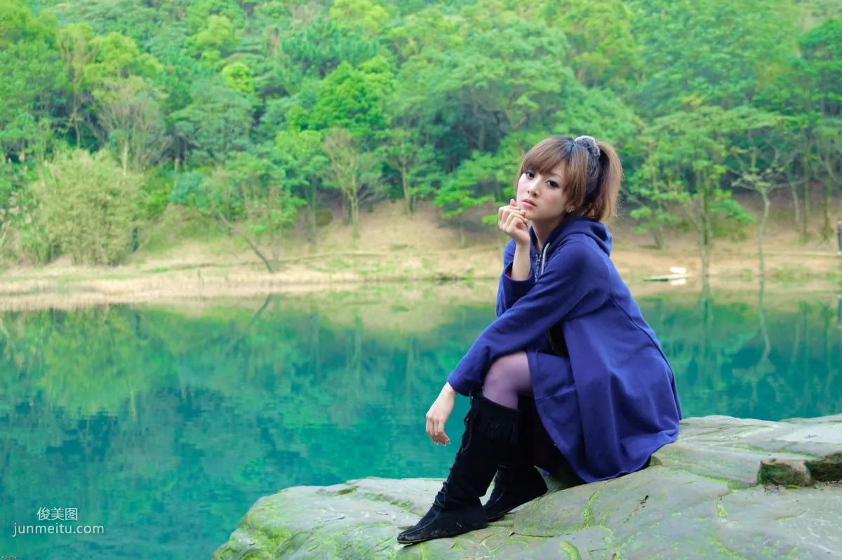 Taiwan Goddess Guozi MM Xinshan Menghu Outdoor Shoot Photo Set photo 37