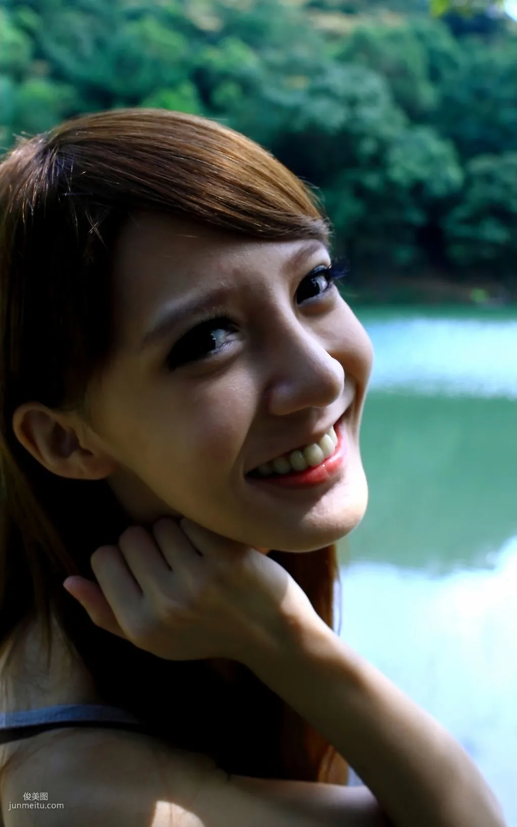 Taiwan Beauty Ning Meng, Fresh and Sweet Outdoor Photo Collection photo 5