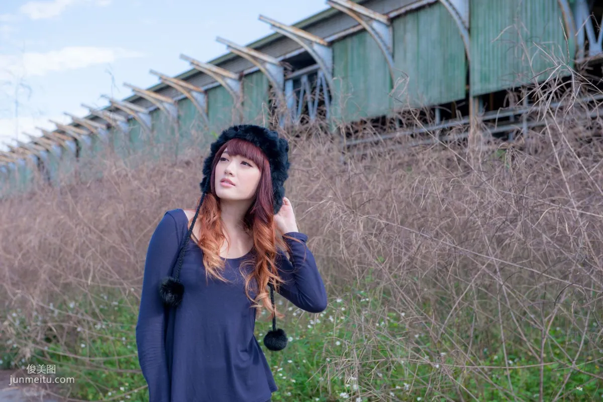 Taiwan Beauty Lin Gangyi Didy, Ruined Station Beautiful Outdoor Shoot, Photo Set photo 42