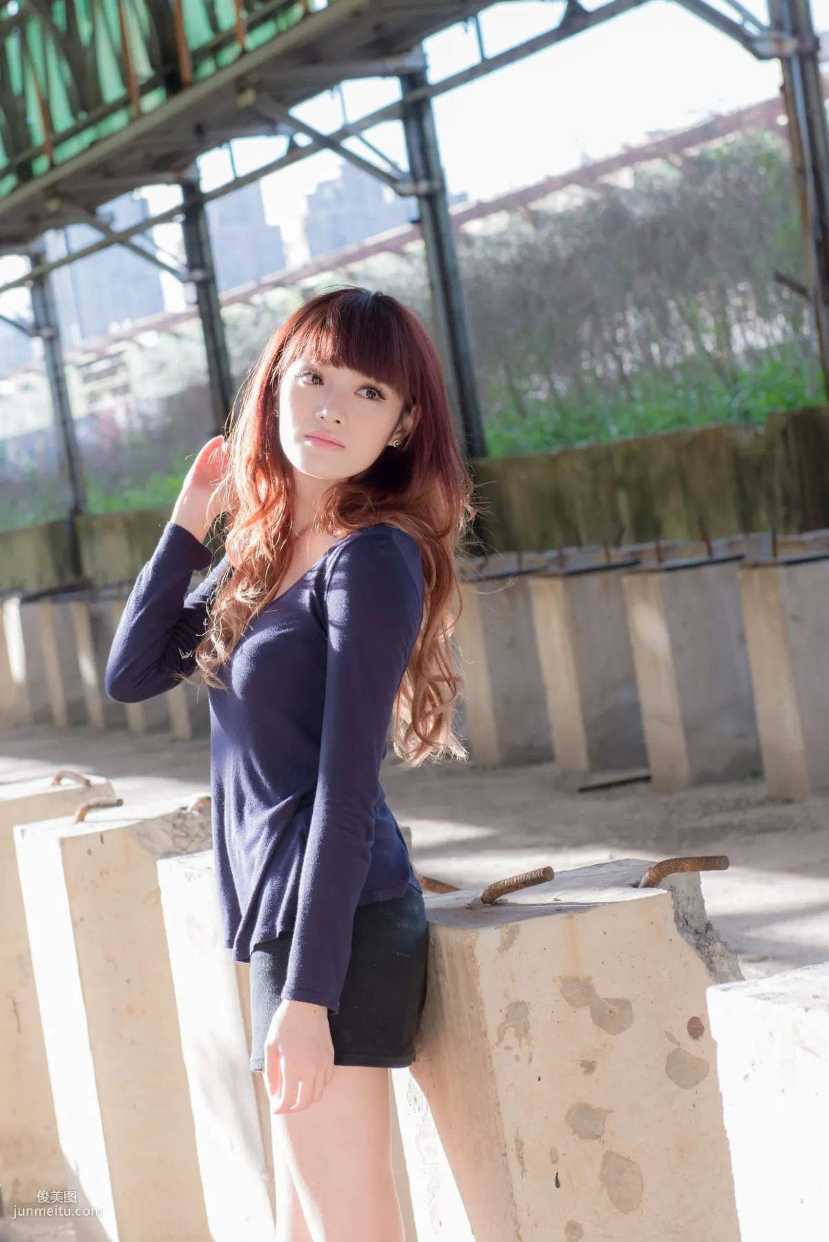 Taiwan Beauty Lin Gangyi Didy, Ruined Station Beautiful Outdoor Shoot, Photo Set photo 5