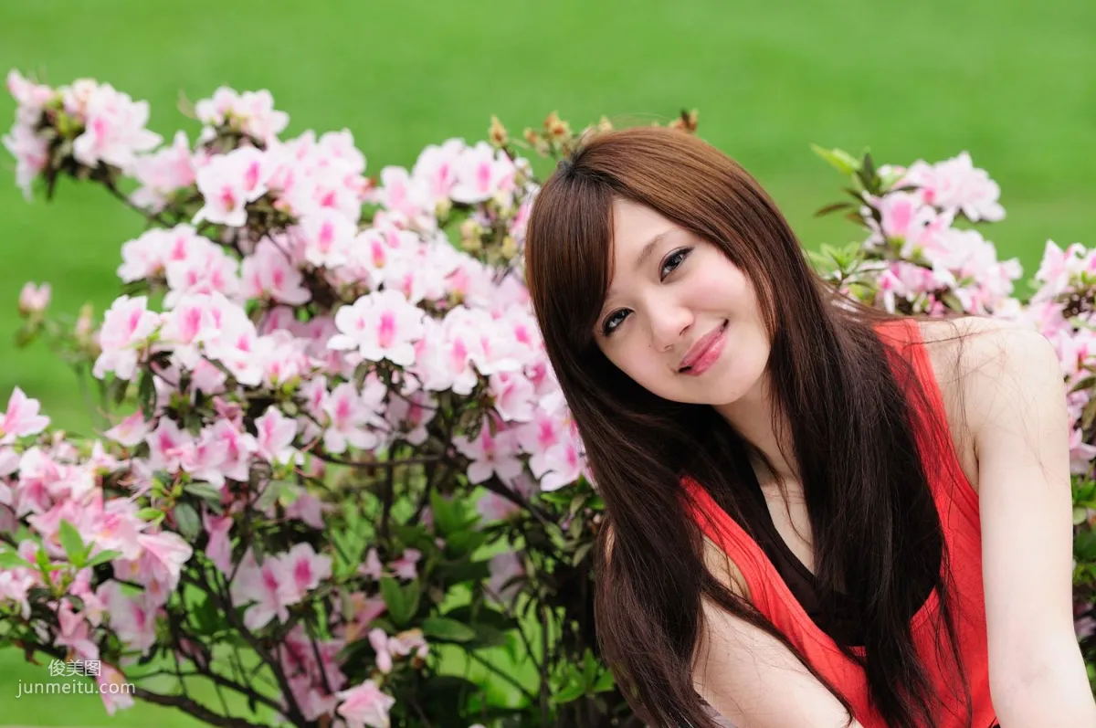 Taiwan Beauty Xiao Ya, Black Stockings Beauty Street Snap Photo Set photo 18