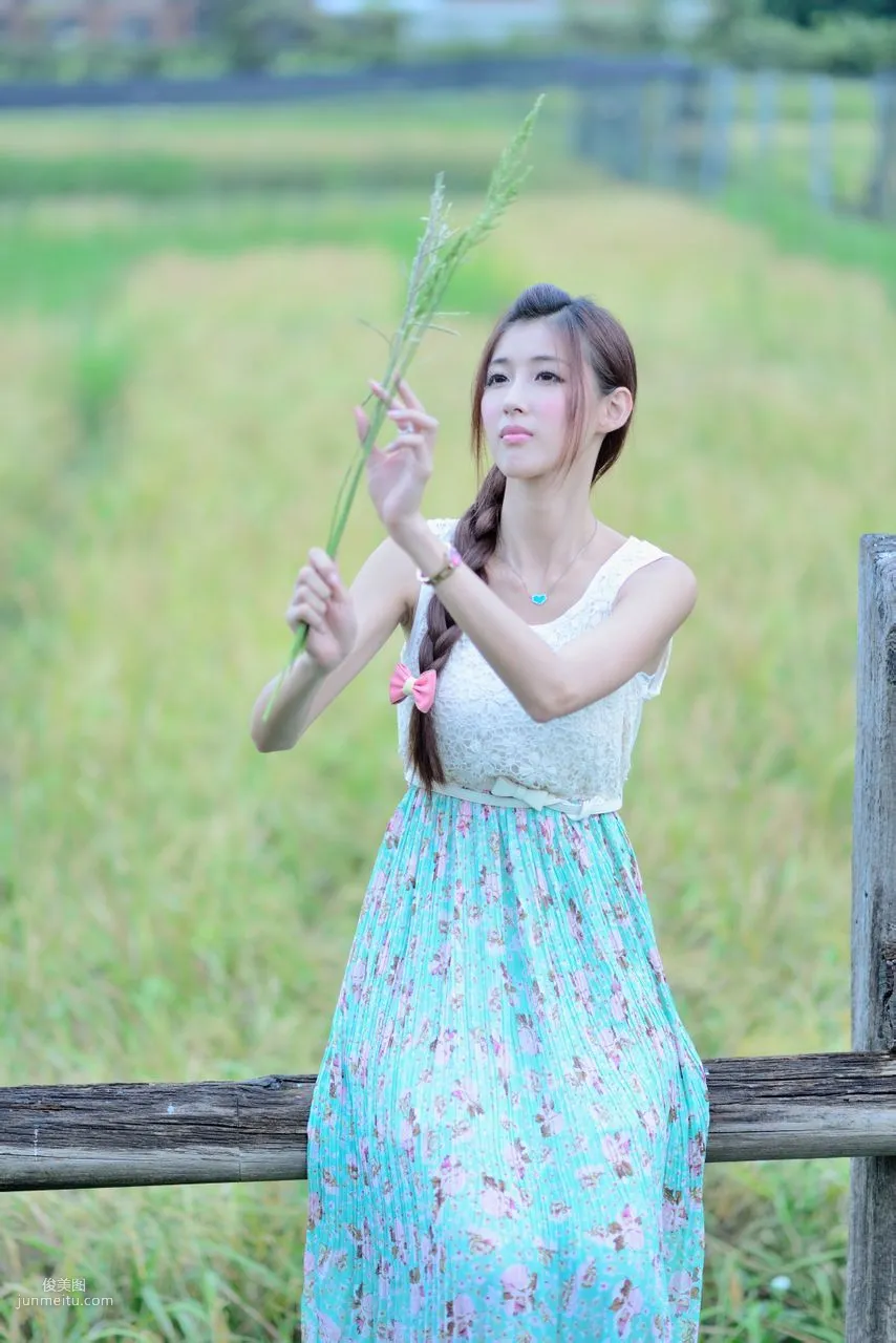 Kila Jingjing / Jin Yunqiao, Fresh and Beautiful Long Dress Outdoor Photo Set photo 27