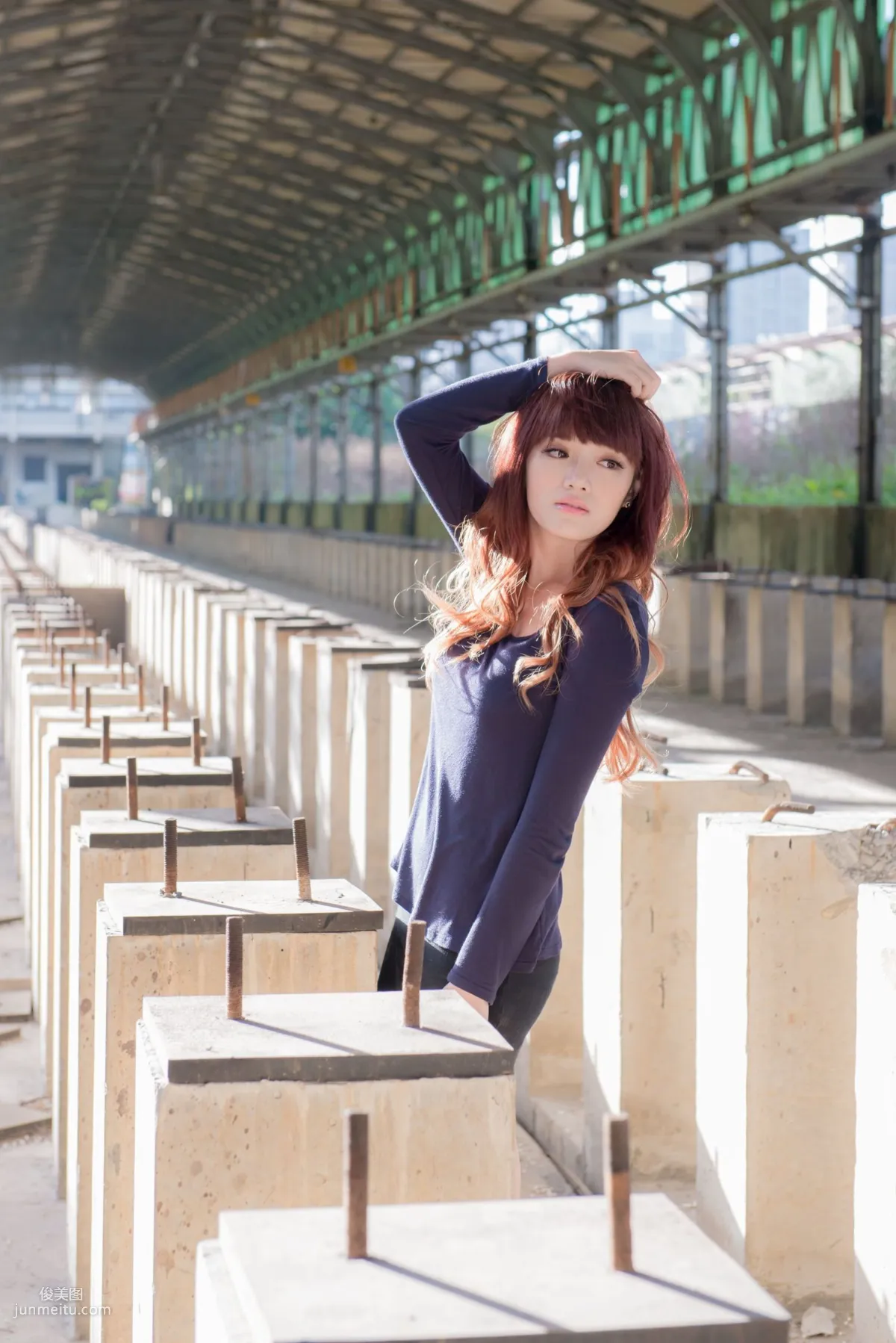 Taiwan Beauty Lin Gangyi Didy, Ruined Station Beautiful Outdoor Shoot, Photo Set photo 4