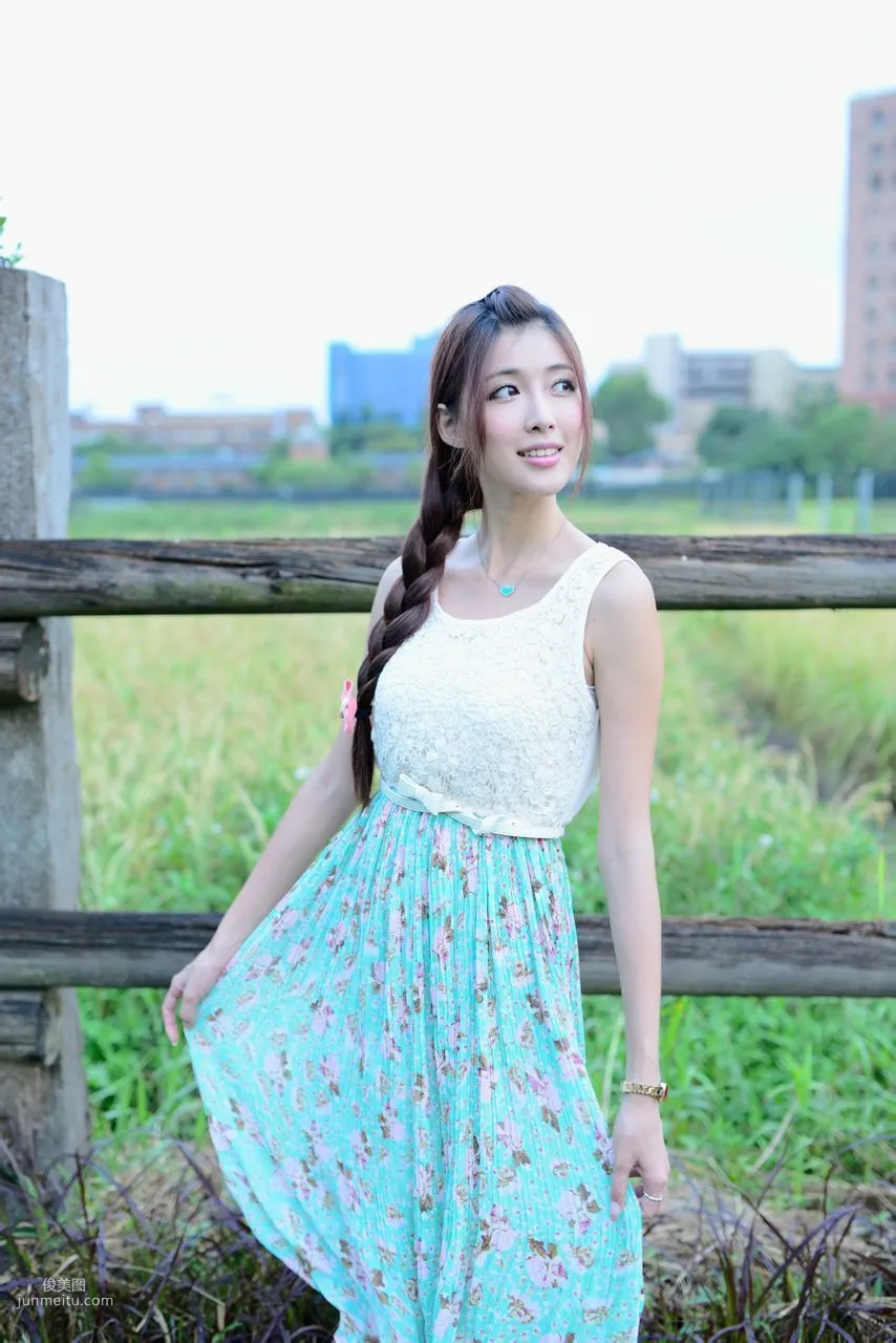 Kila Jingjing / Jin Yunqiao, Fresh and Beautiful Long Dress Outdoor Photo Set photo 52