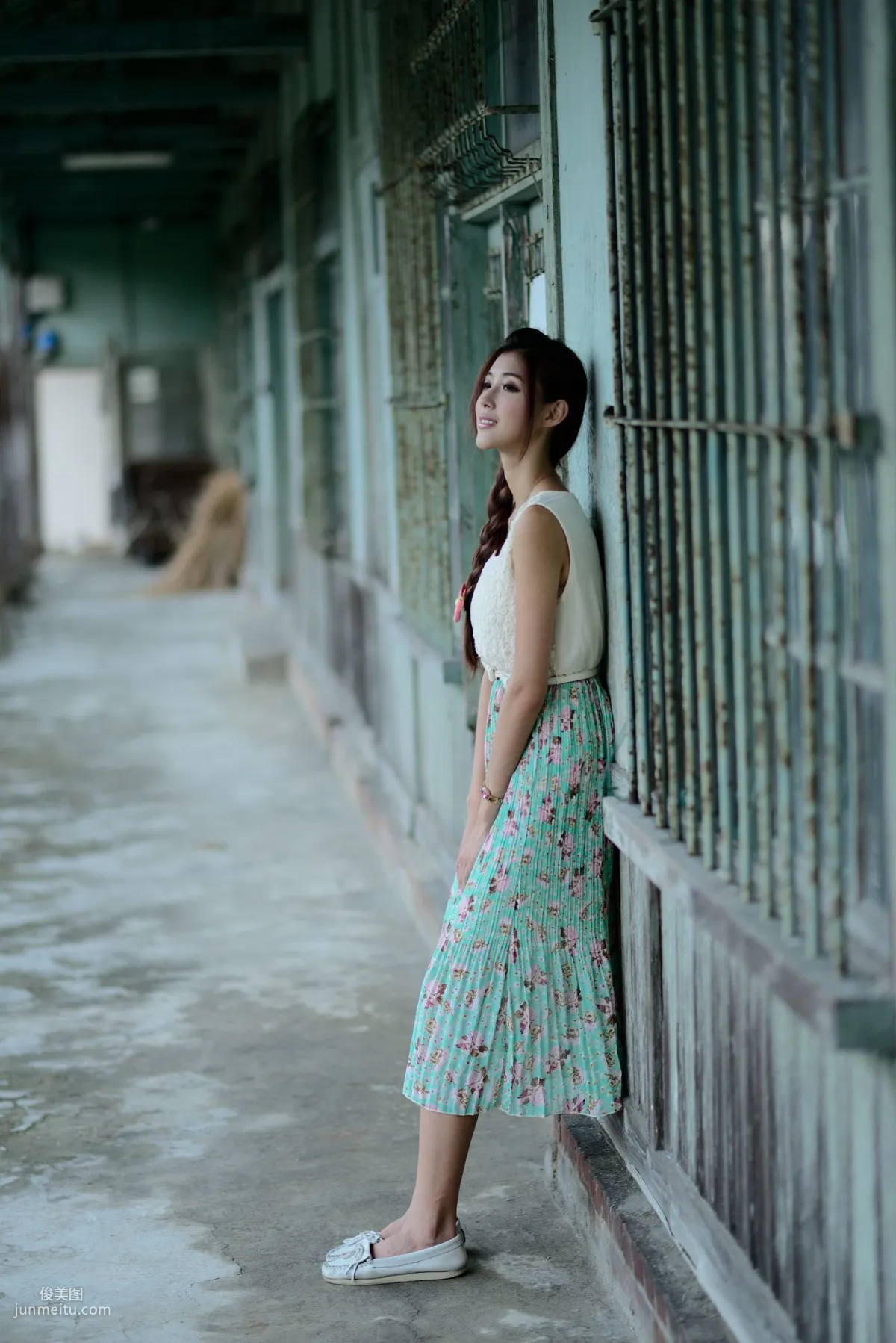 Kila Jingjing / Jin Yunqiao, Fresh and Beautiful Long Dress Outdoor Photo Set photo 6