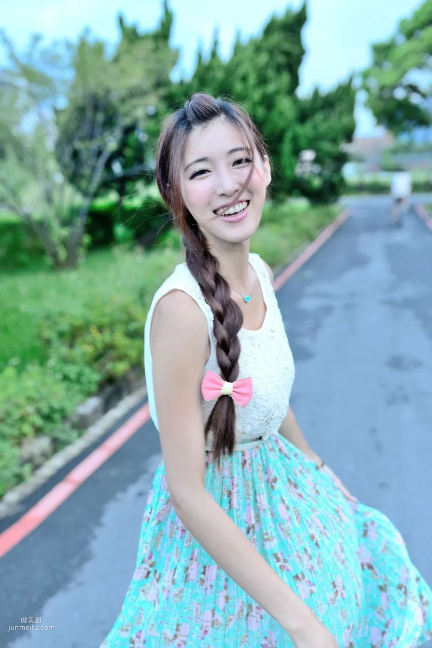 Kila Jingjing / Jin Yunqiao, Fresh and Beautiful Long Dress Outdoor Photo Set photo 32