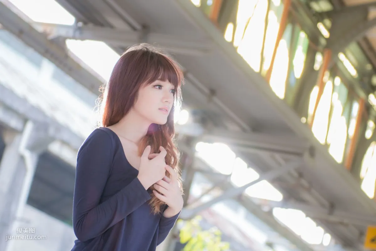 Taiwan Beauty Lin Gangyi Didy, Ruined Station Beautiful Outdoor Shoot, Photo Set photo 48