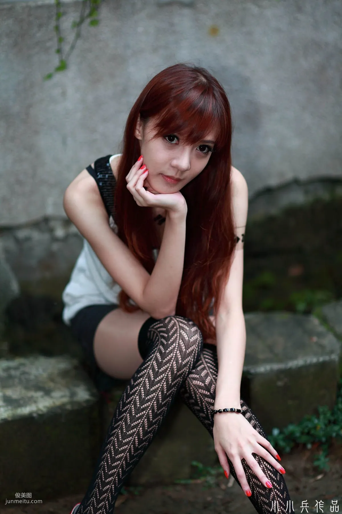 Taiwan Beauty Ning Meng, Fresh and Sweet Outdoor Photo Collection photo 35