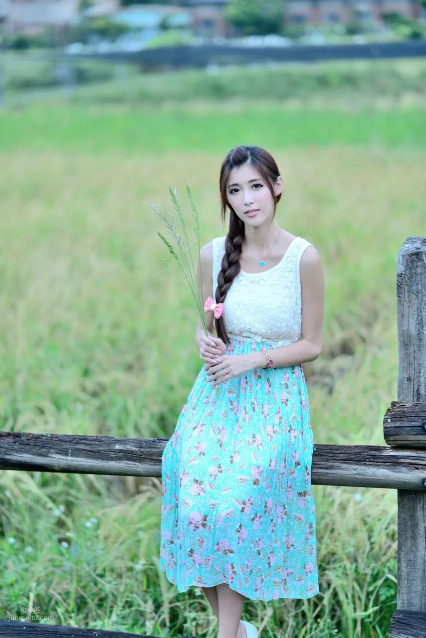 Kila Jingjing / Jin Yunqiao, Fresh and Beautiful Long Dress Outdoor Photo Set photo 57
