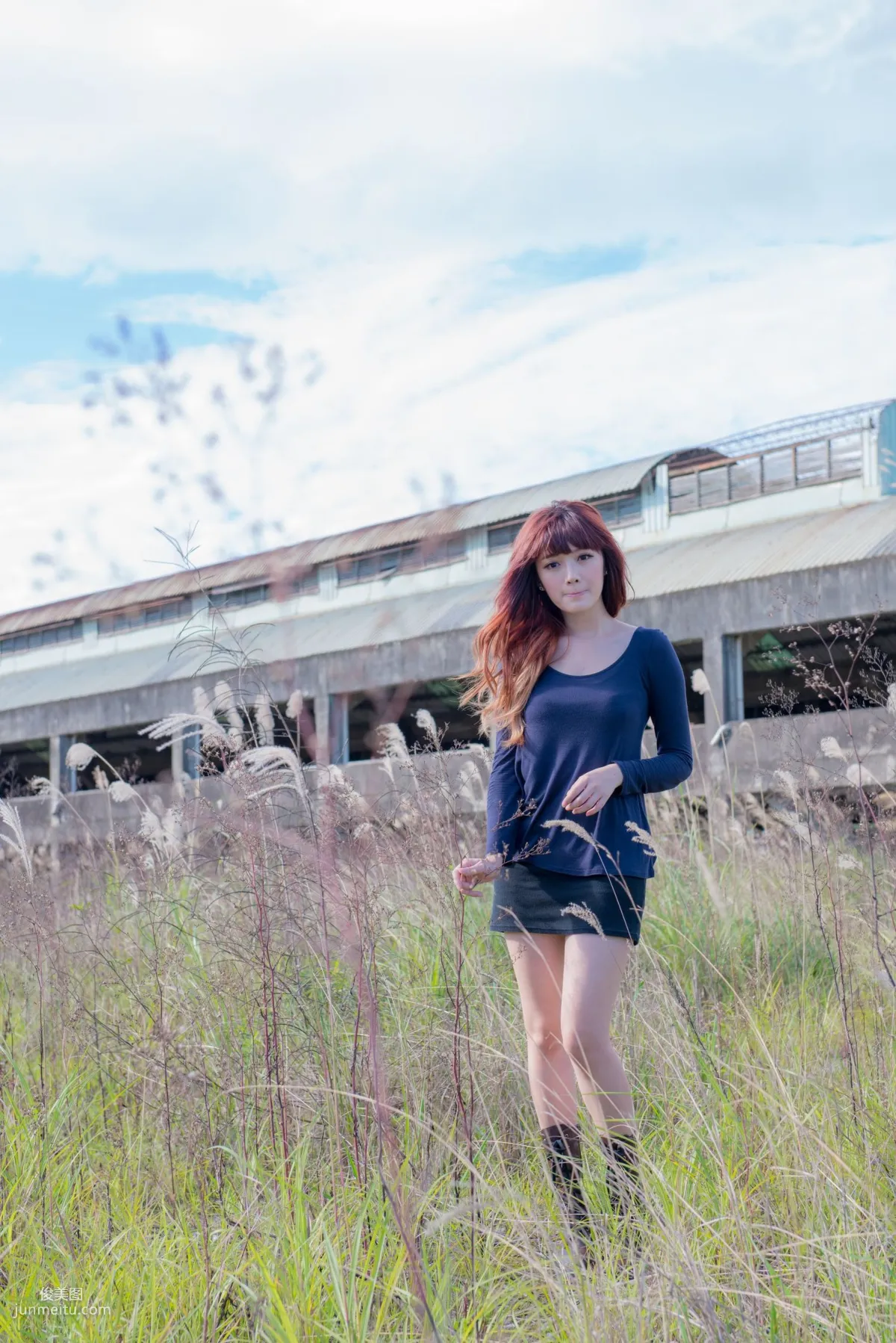 Taiwan Beauty Lin Gangyi Didy, Ruined Station Beautiful Outdoor Shoot, Photo Set photo 17