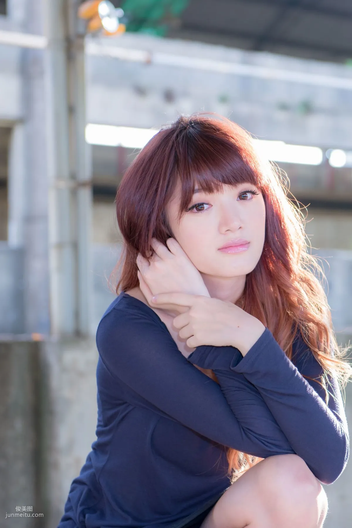 Taiwan Beauty Lin Gangyi Didy, Ruined Station Beautiful Outdoor Shoot, Photo Set photo 47