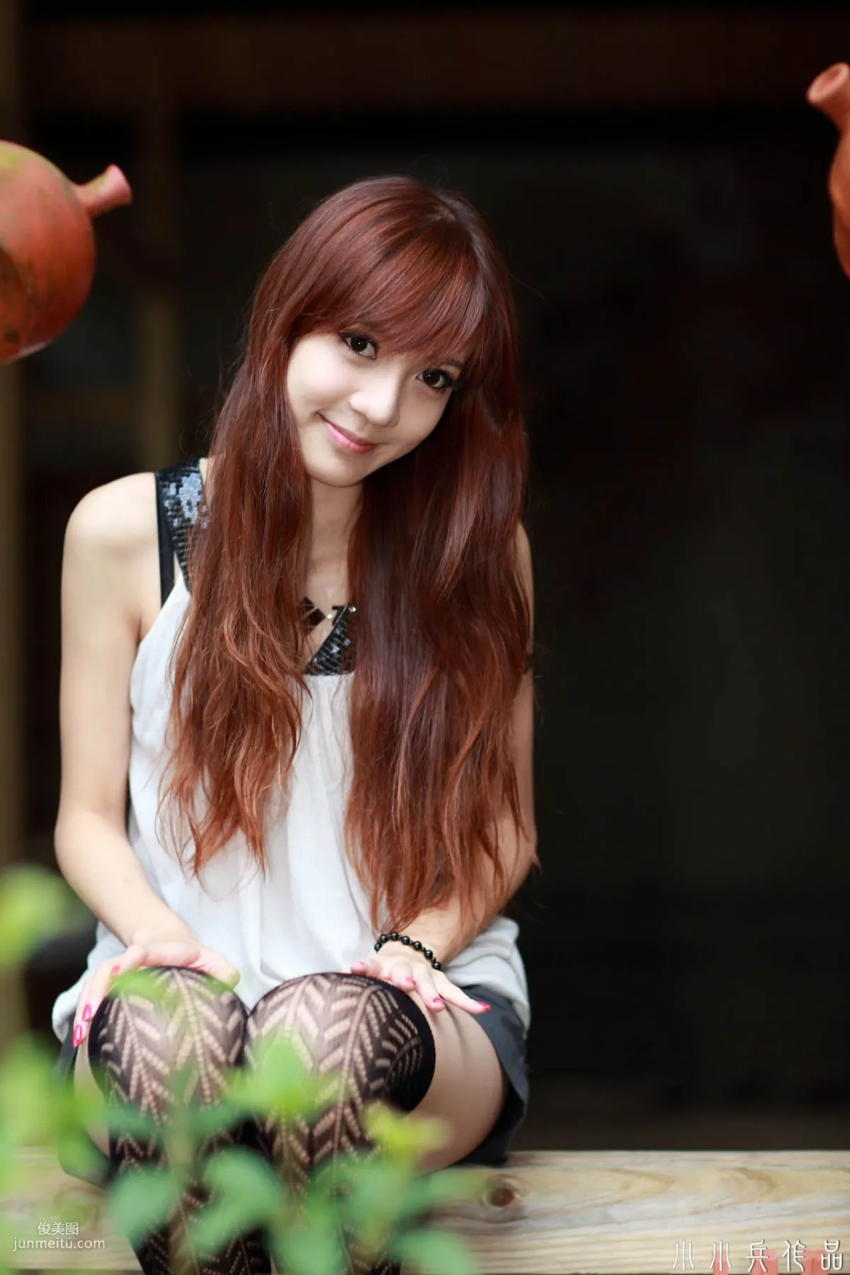 Taiwan Beauty Ning Meng, Fresh and Sweet Outdoor Photo Collection photo 30