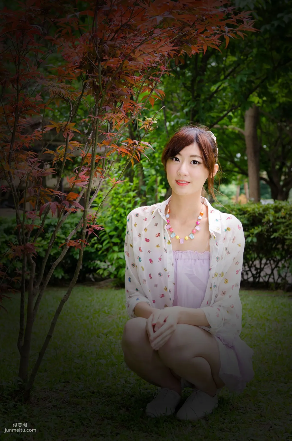 Taiwan Model Queena / Lin Mojing, Park Outdoor Shoot Photo Set photo 41