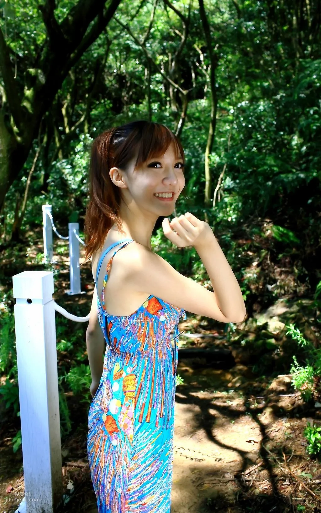 Taiwan Beauty Ning Meng, Fresh and Sweet Outdoor Photo Collection photo 11