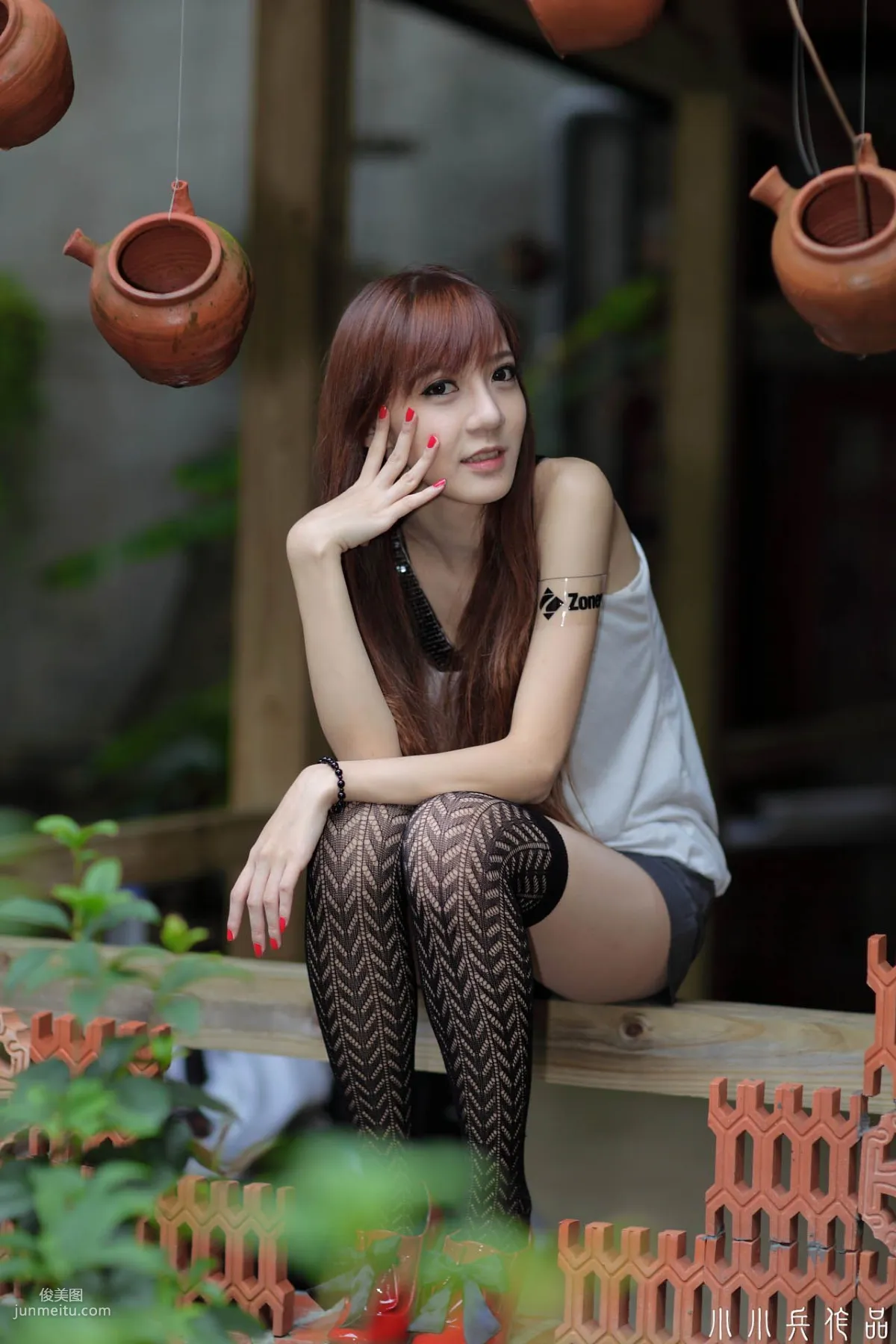 Taiwan Beauty Ning Meng, Fresh and Sweet Outdoor Photo Collection photo 45