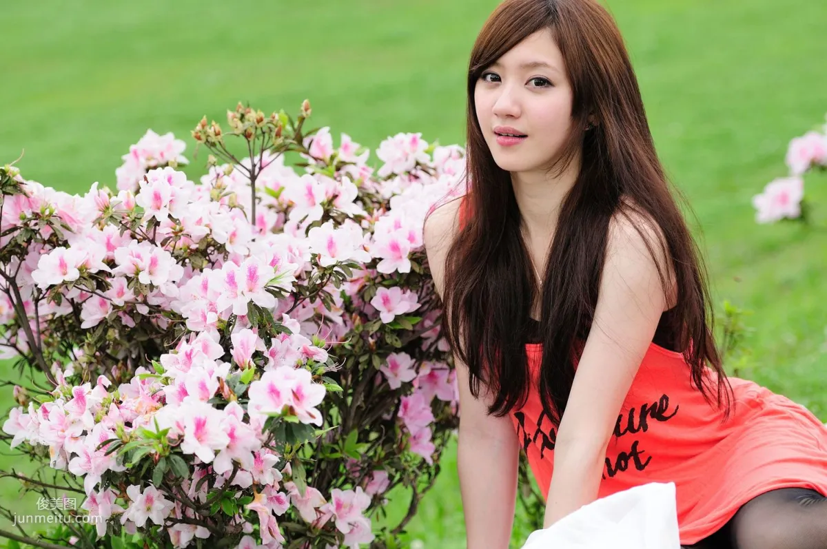 Taiwan Beauty Xiao Ya, Black Stockings Beauty Street Snap Photo Set photo 19