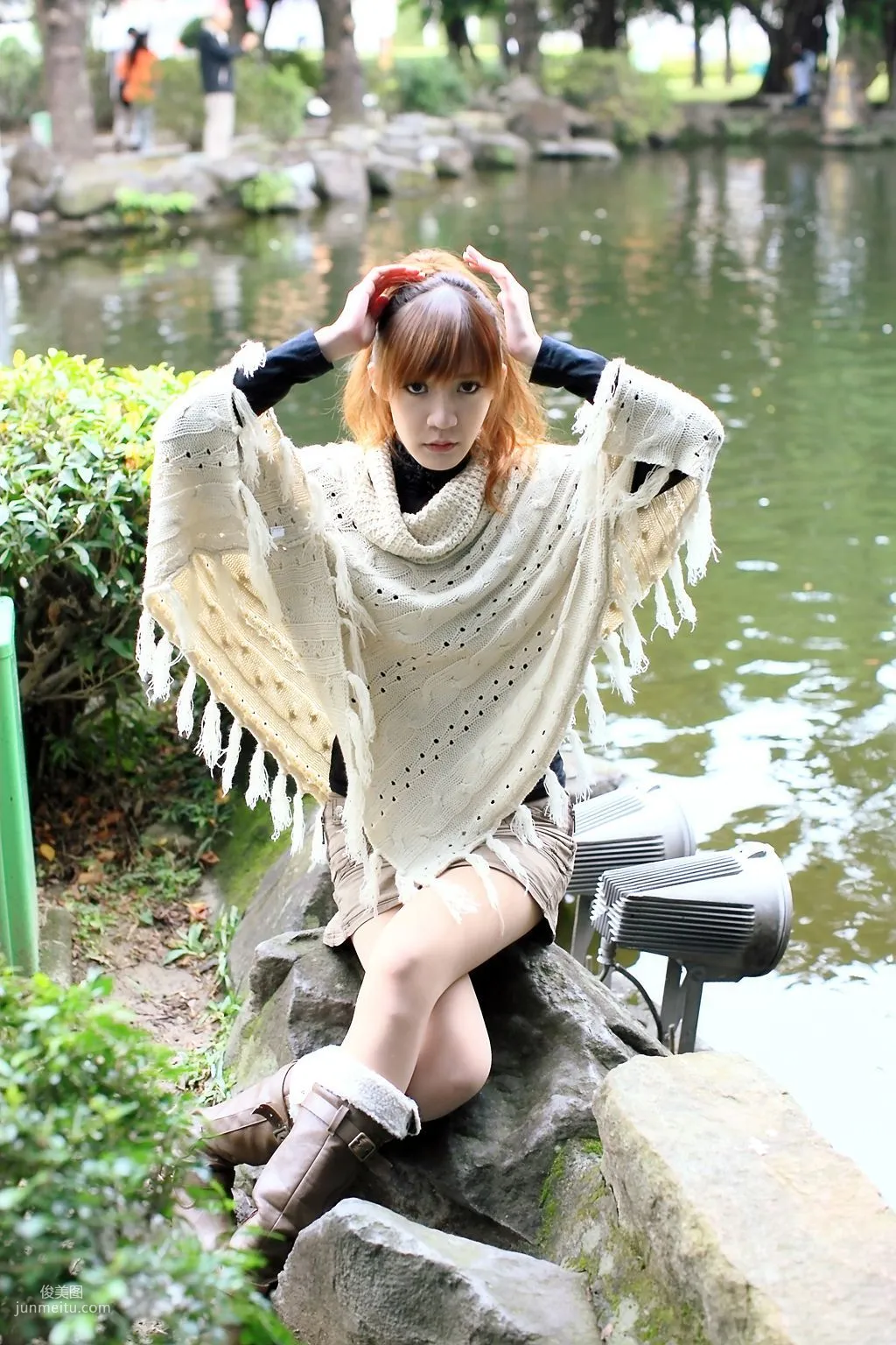 Taiwan Beauty Ning Meng, Fresh and Sweet Outdoor Photo Collection photo 19