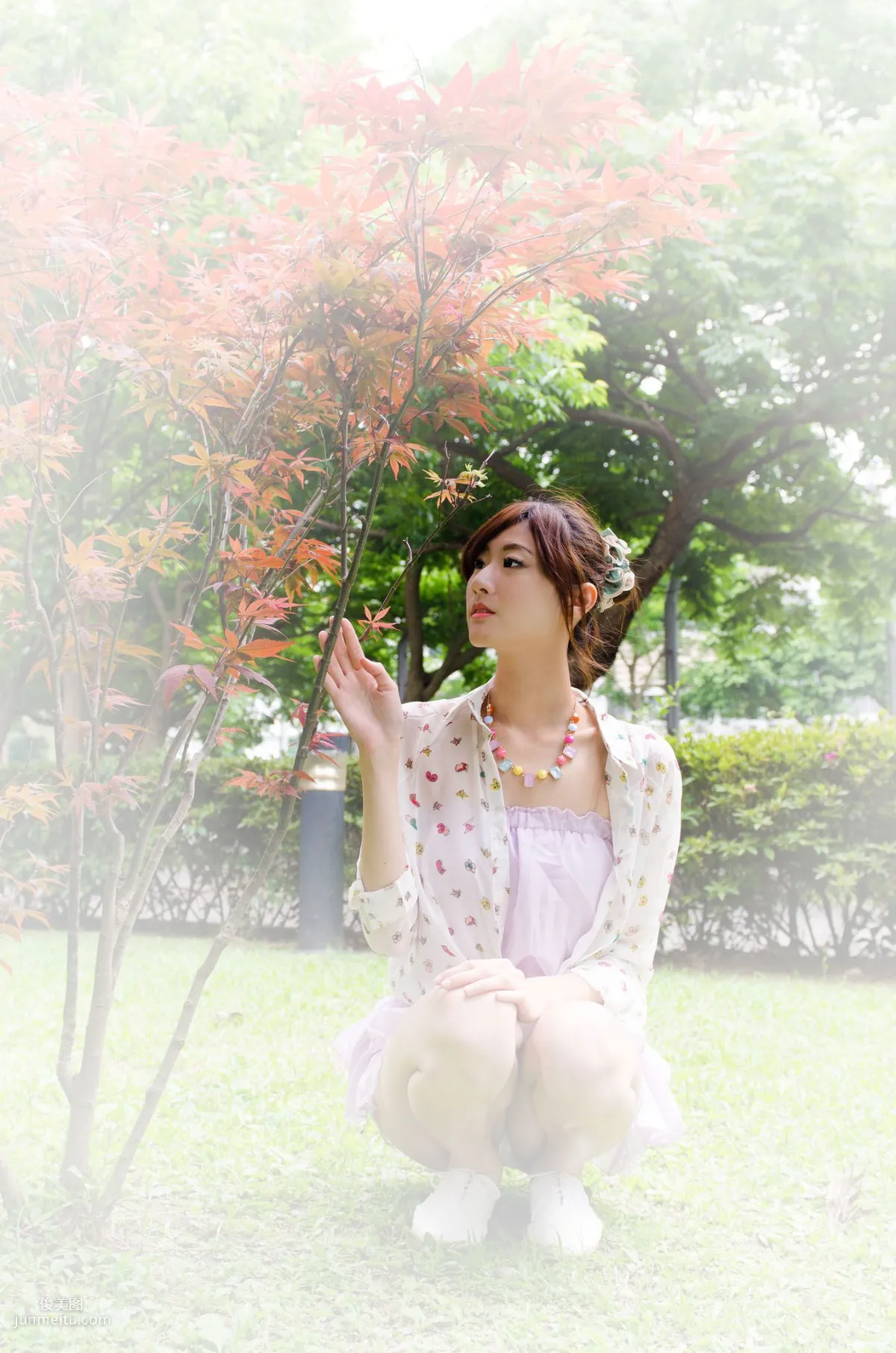 Taiwan Model Queena / Lin Mojing, Park Outdoor Shoot Photo Set photo 55