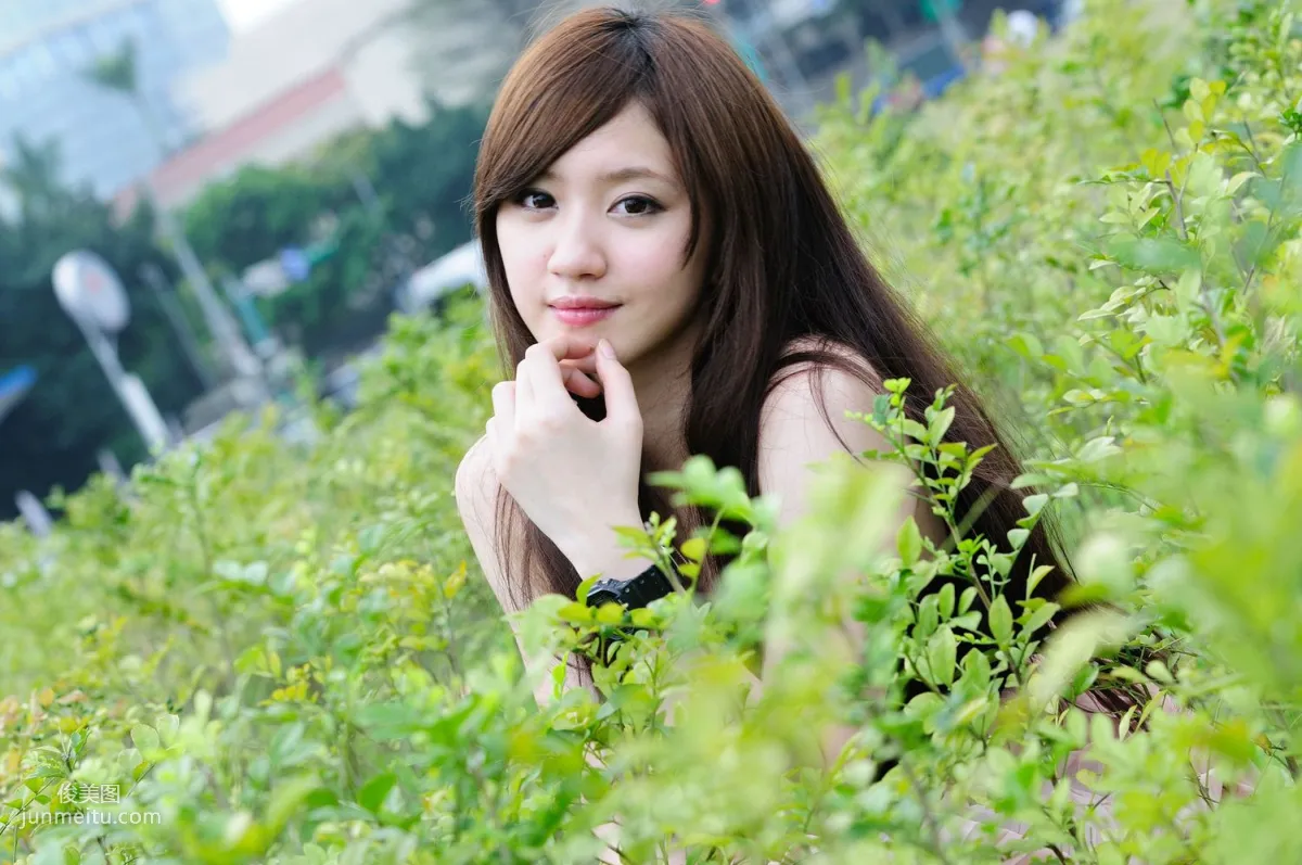 Taiwan Beauty Xiao Ya, Black Stockings Beauty Street Snap Photo Set photo 27